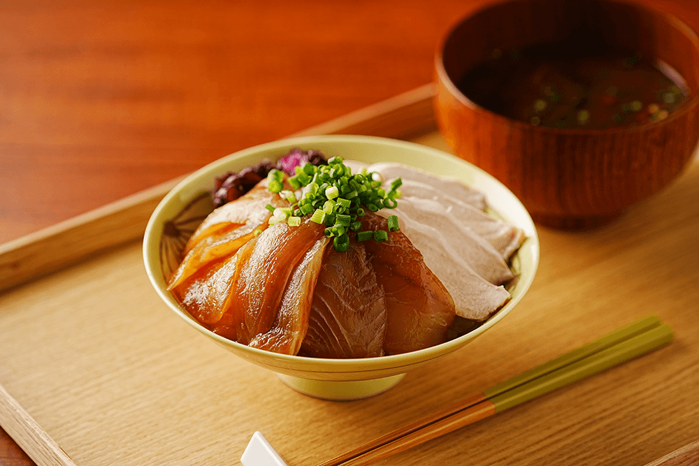 【レシピ】 梅生姜サラダチキン丼