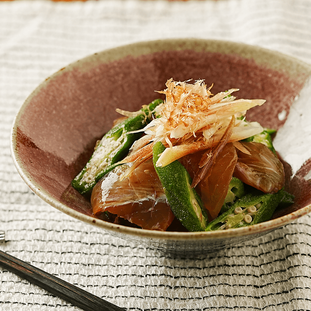 【レシピ】 オクラの梅生姜和え