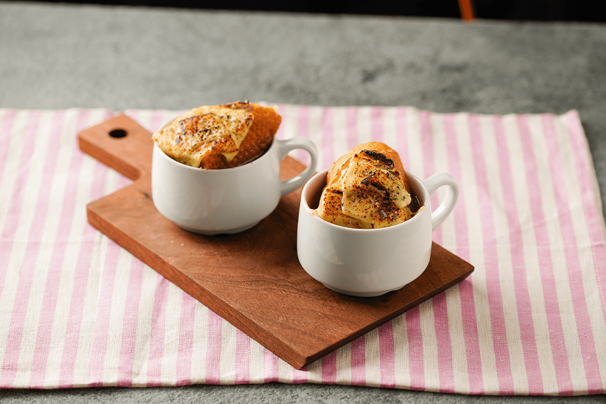 【レシピ】オニオングラタンスープ