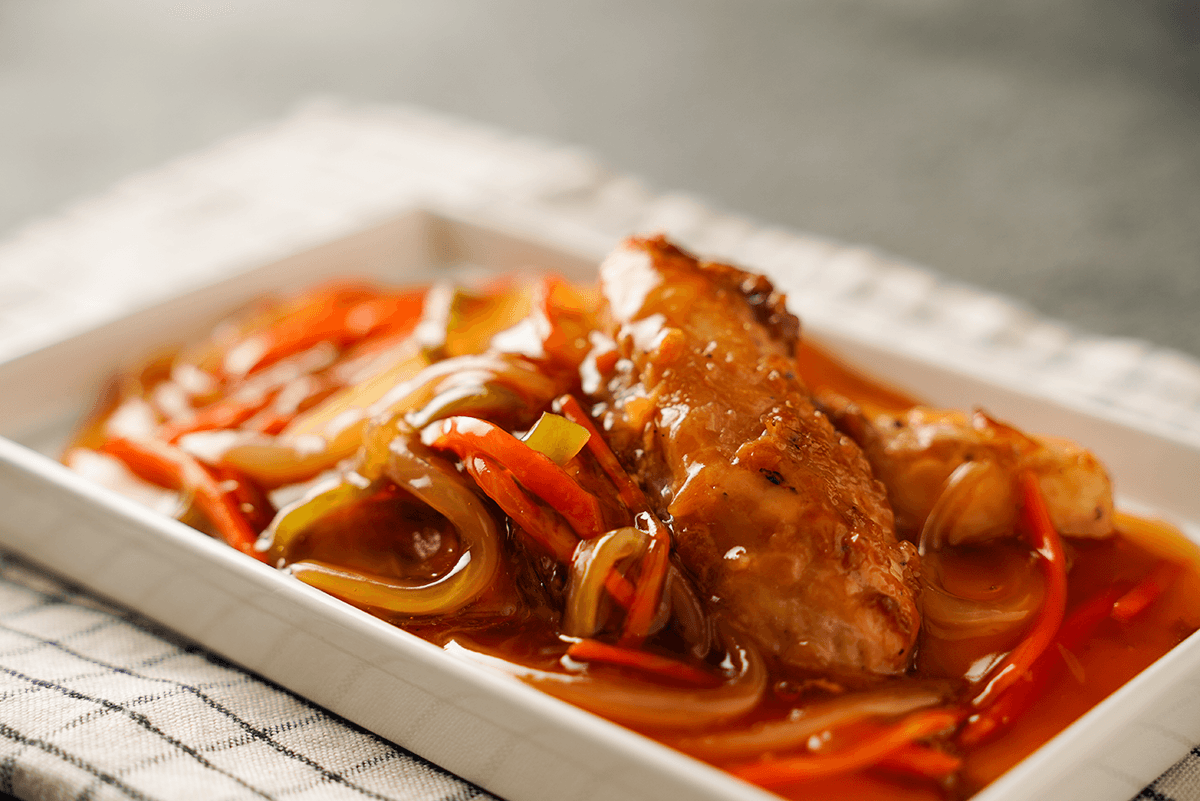 【レシピ】オニオンソテー甘酢あん