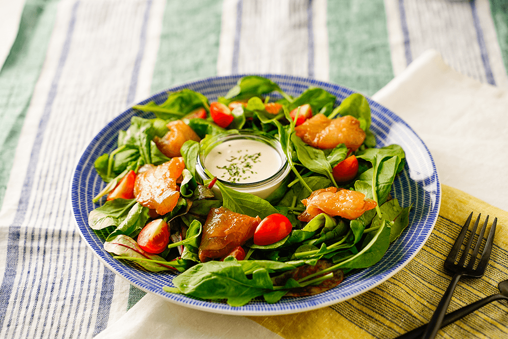 【レシピ】 簡単リーフサラダ