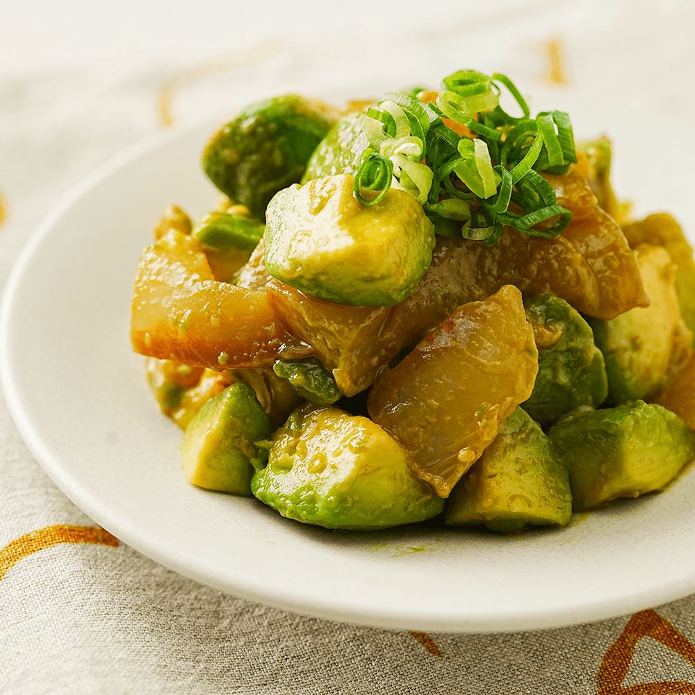 【レシピ】花椒オイル和えのピリ辛アボカド和え