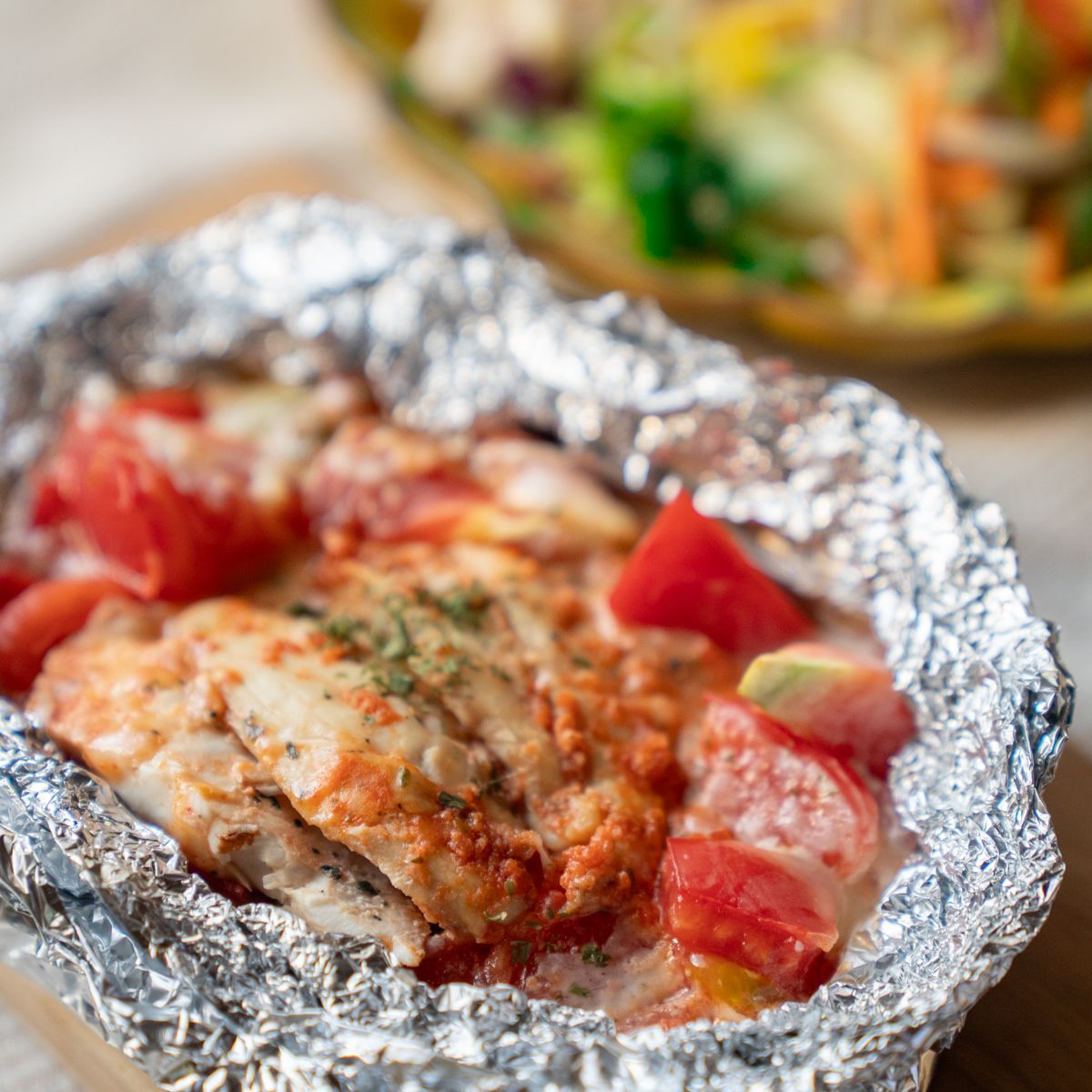 【レシピ】 旬魚のトマトチーズ焼き