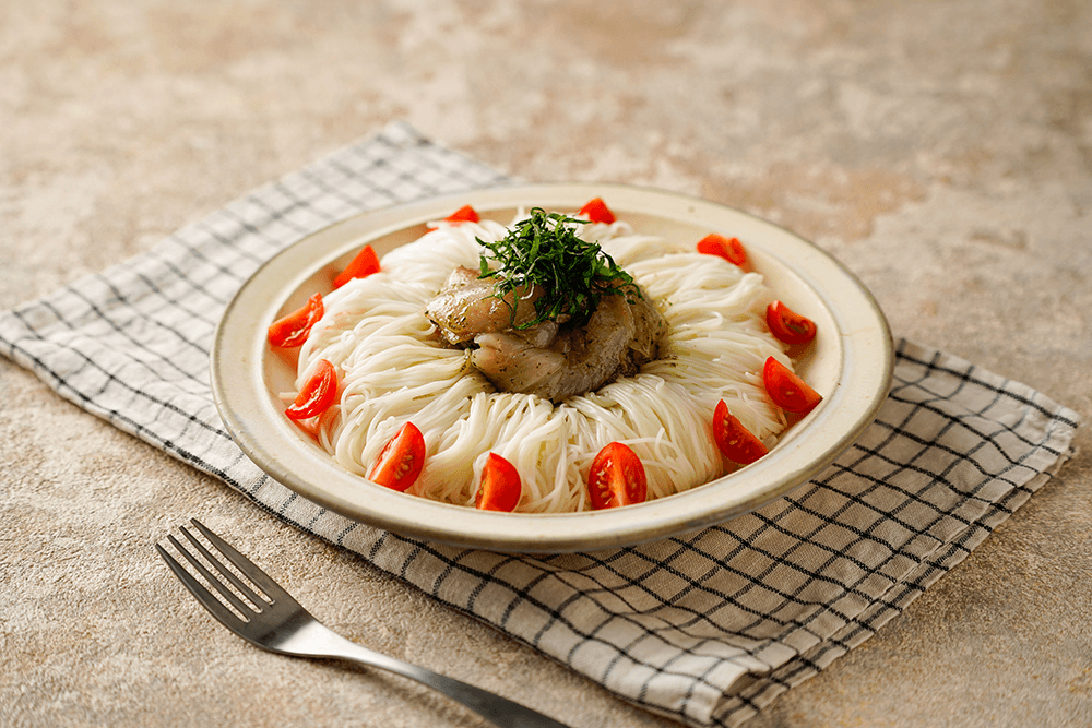 【レシピ】 さっぱりジェノバ素麵