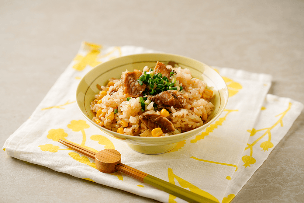 【レシピ】 バター醤油ととうもろこしの炊き込みご飯
