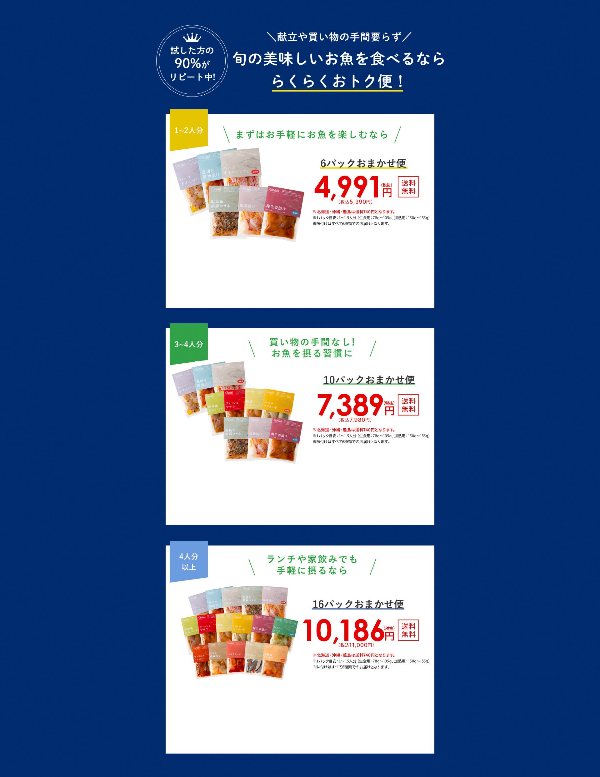 試した方の90%がリピート中！手軽に美味しいお魚を食べるなら定期便が断然お得！