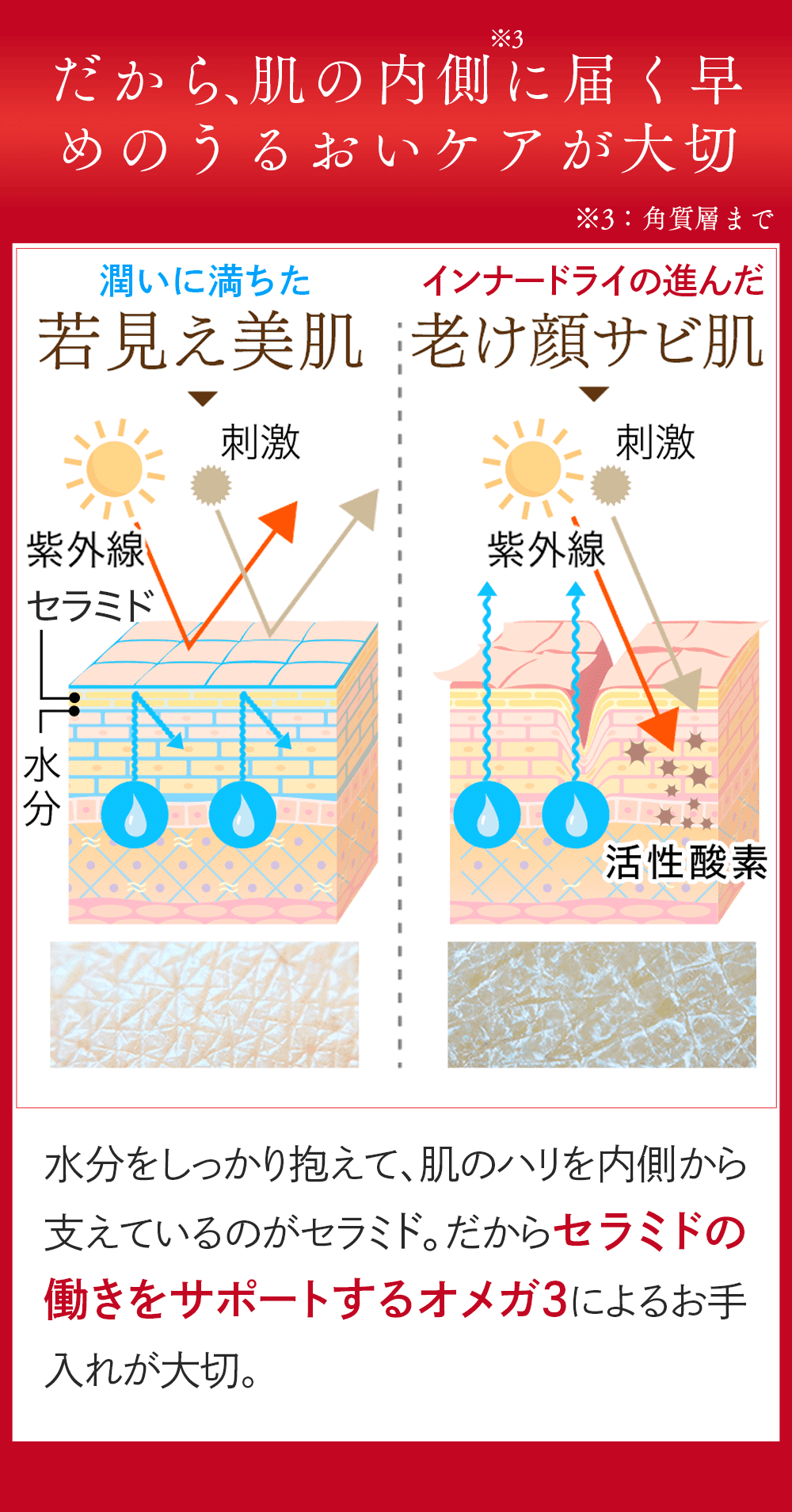 肌サビは老化のサイン