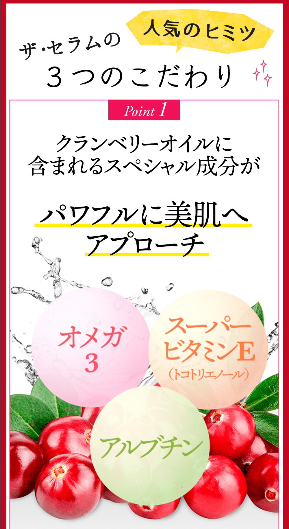 ザ・セラムの3つのこだわり