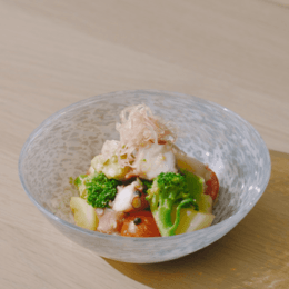 蛸と彩り野菜の胡麻和え