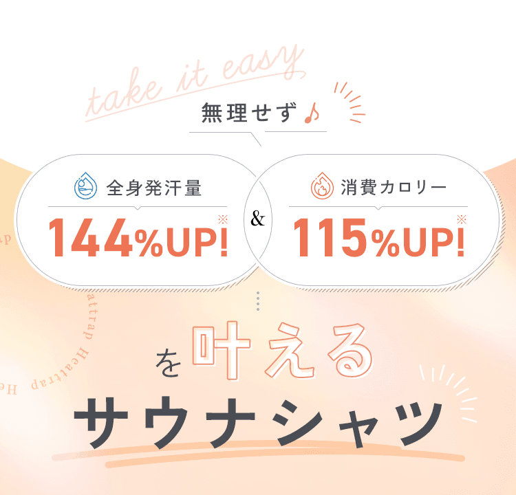 無理せず全身発汗量144％ＵＰを叶えるサウナシャツ