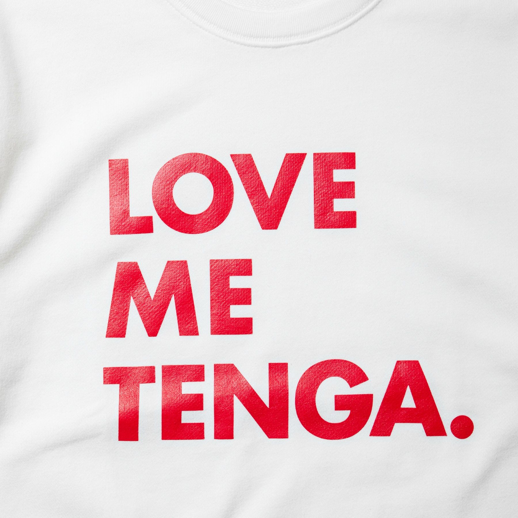 LOVE ME TENGA スウェット ホワイト サイズ: L