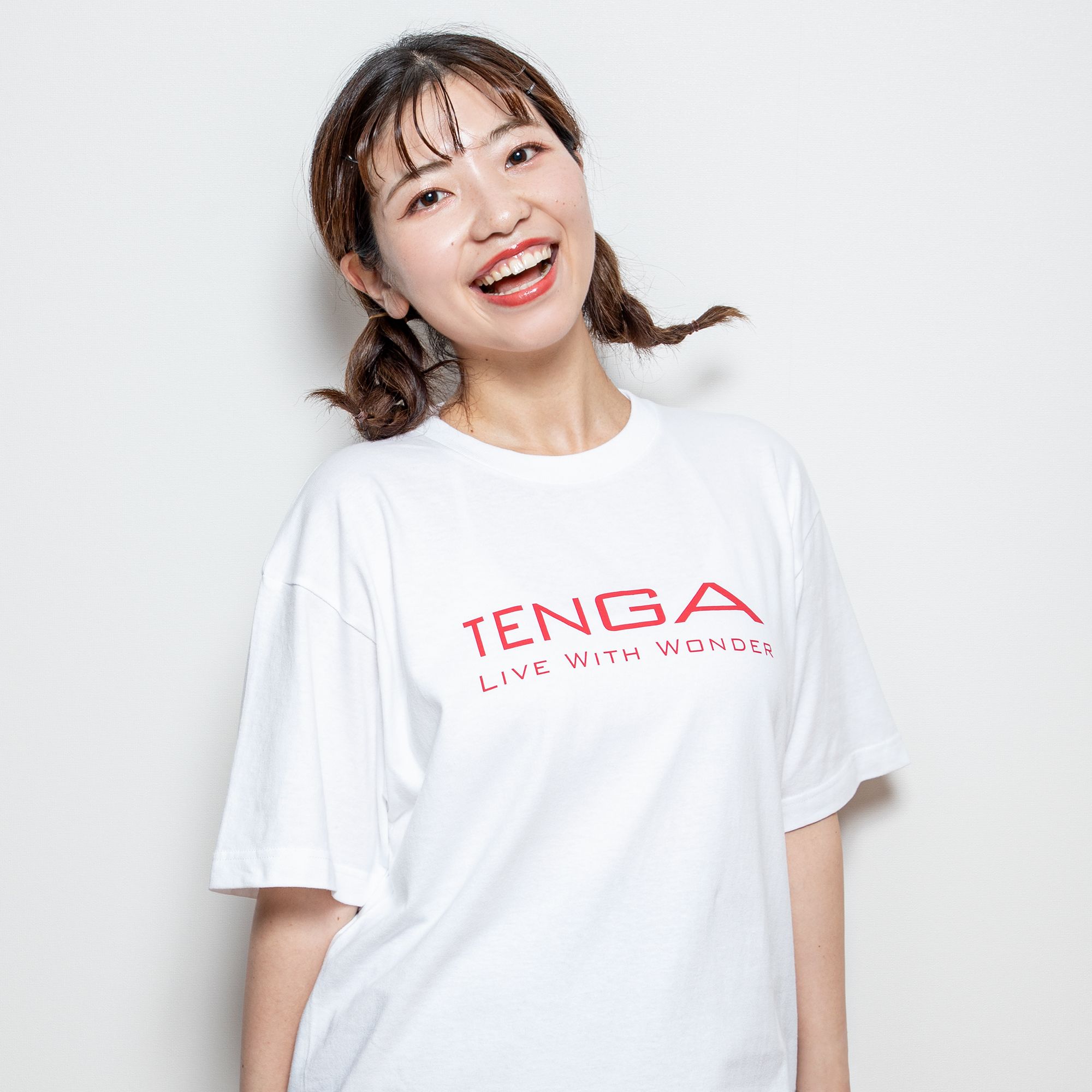 TENGA Brand Logo 半袖Tシャツ ホワイト サイズ: L