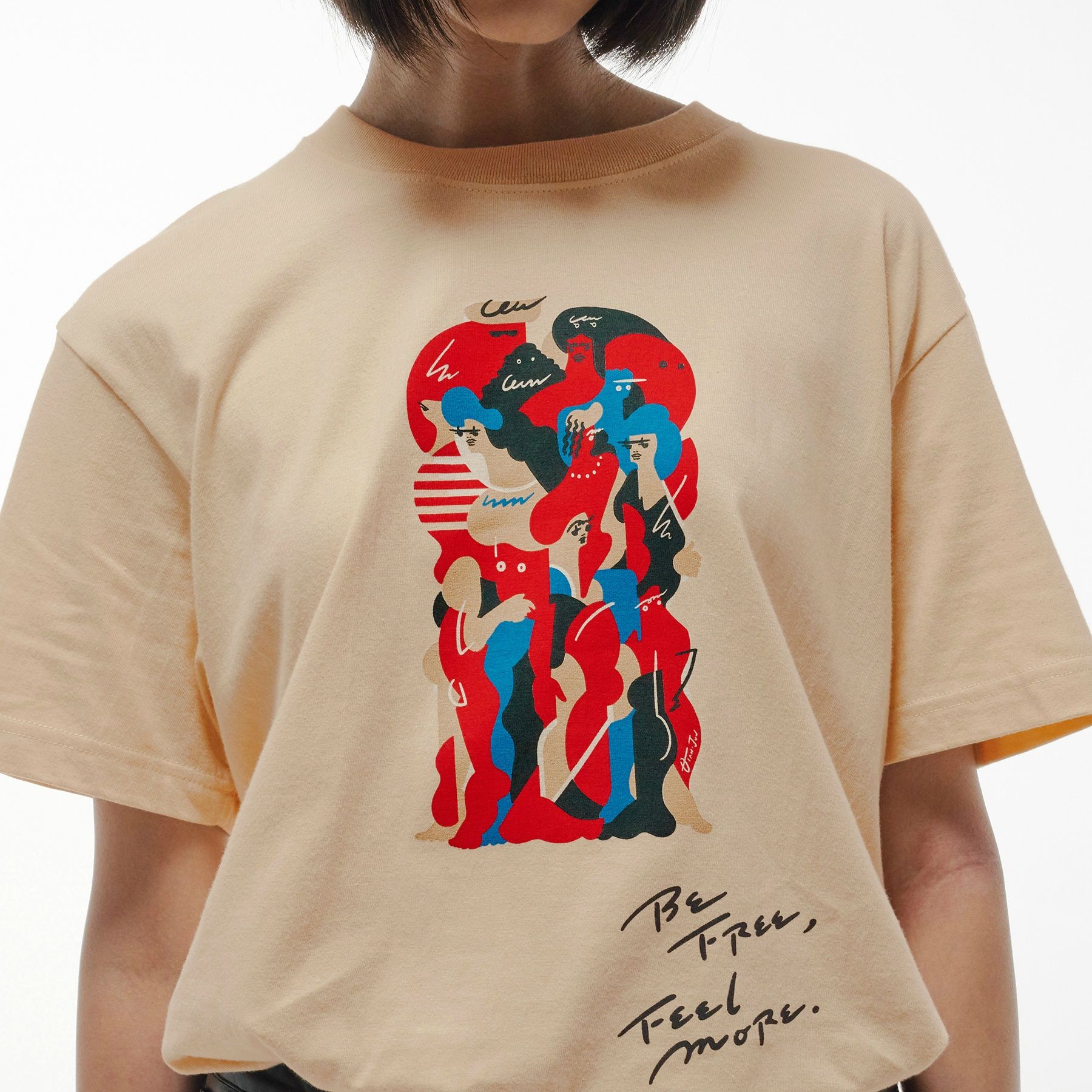 OTANIJUN 半袖Tシャツ ベージュ サイズ: L