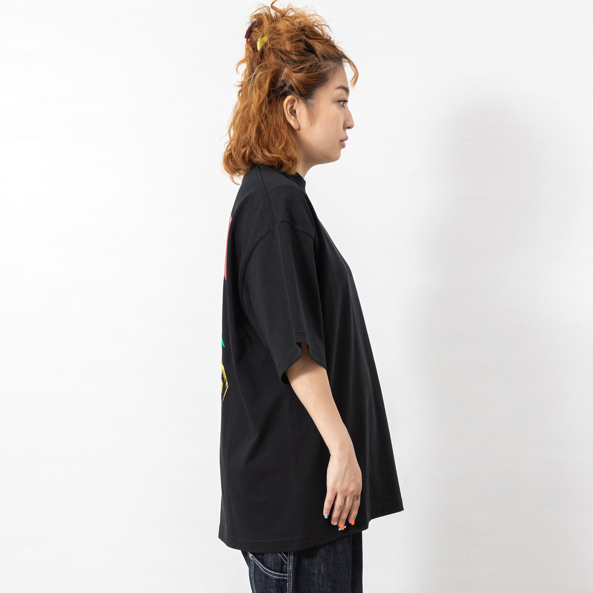 TENGA スーベニア風プリントTシャツ ブラック サイズ: M