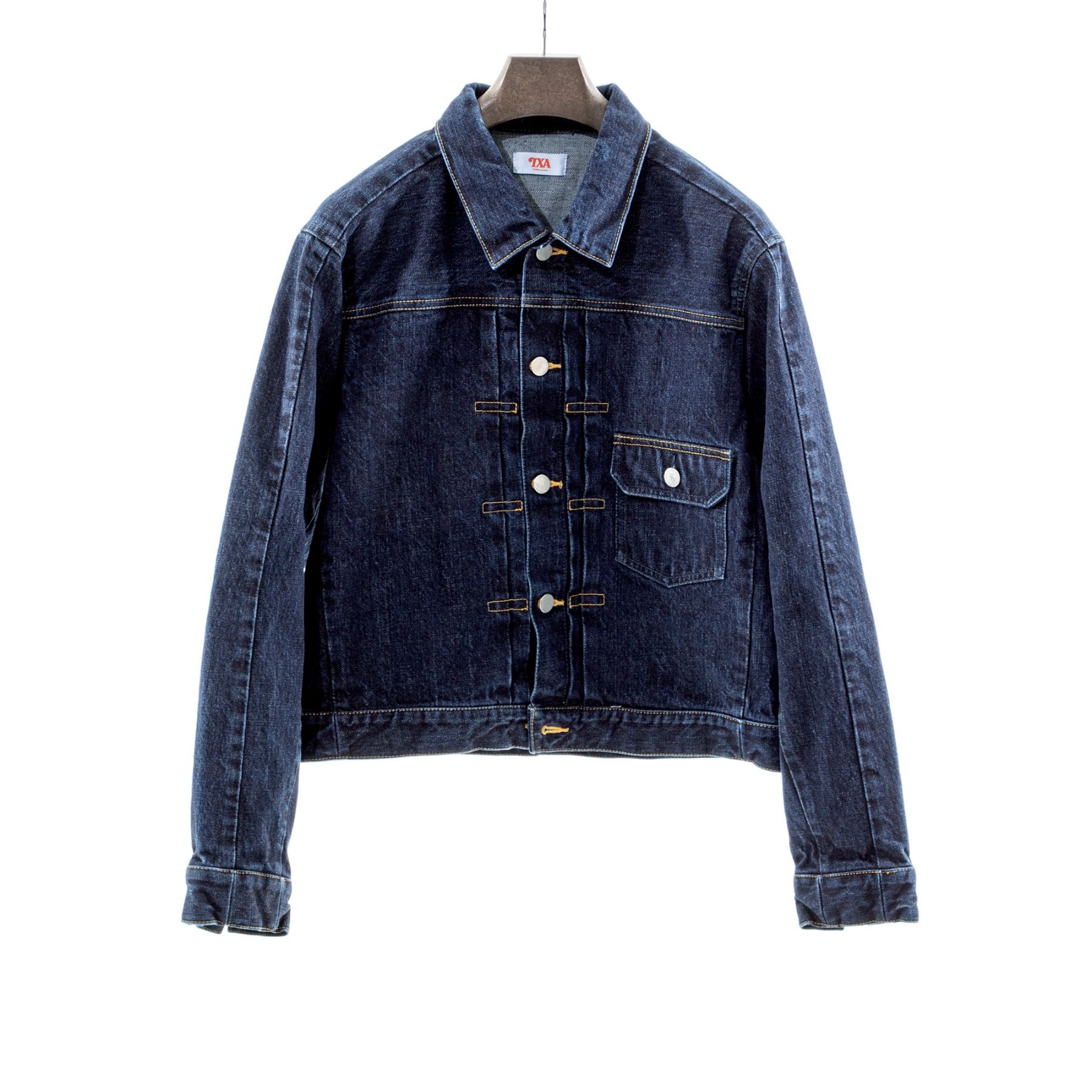 Box-shaped Denim Jacket Washed Indigo サイズ: 1