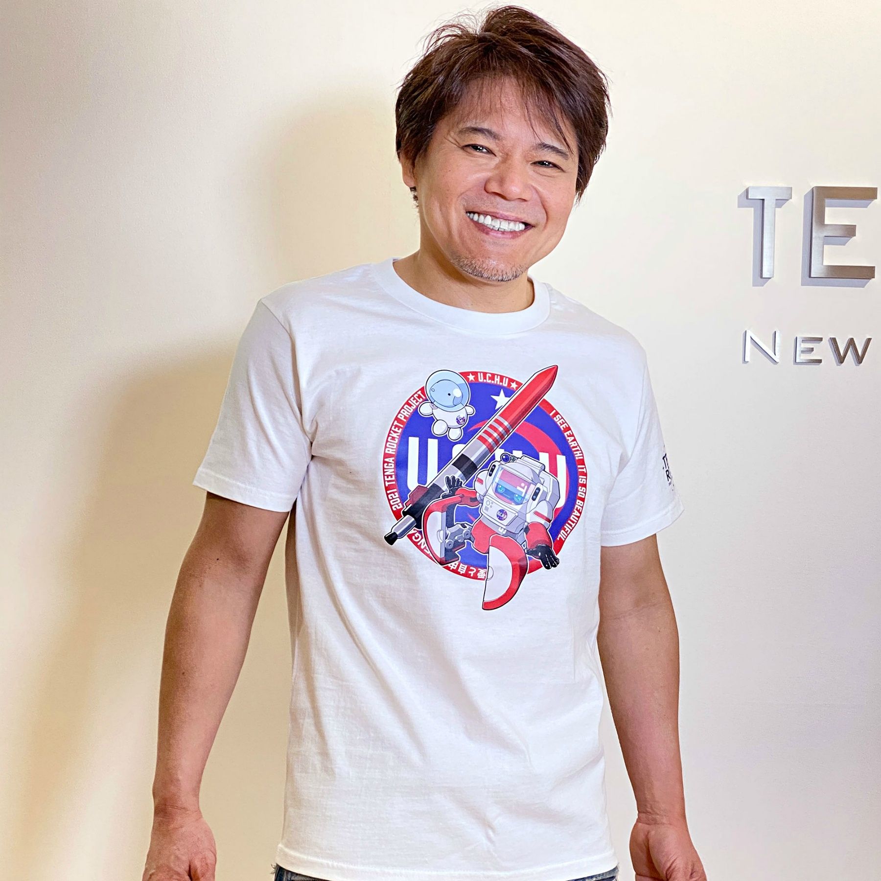 SPACE TENGA ロボ Tシャツ ホワイト サイズ: XL