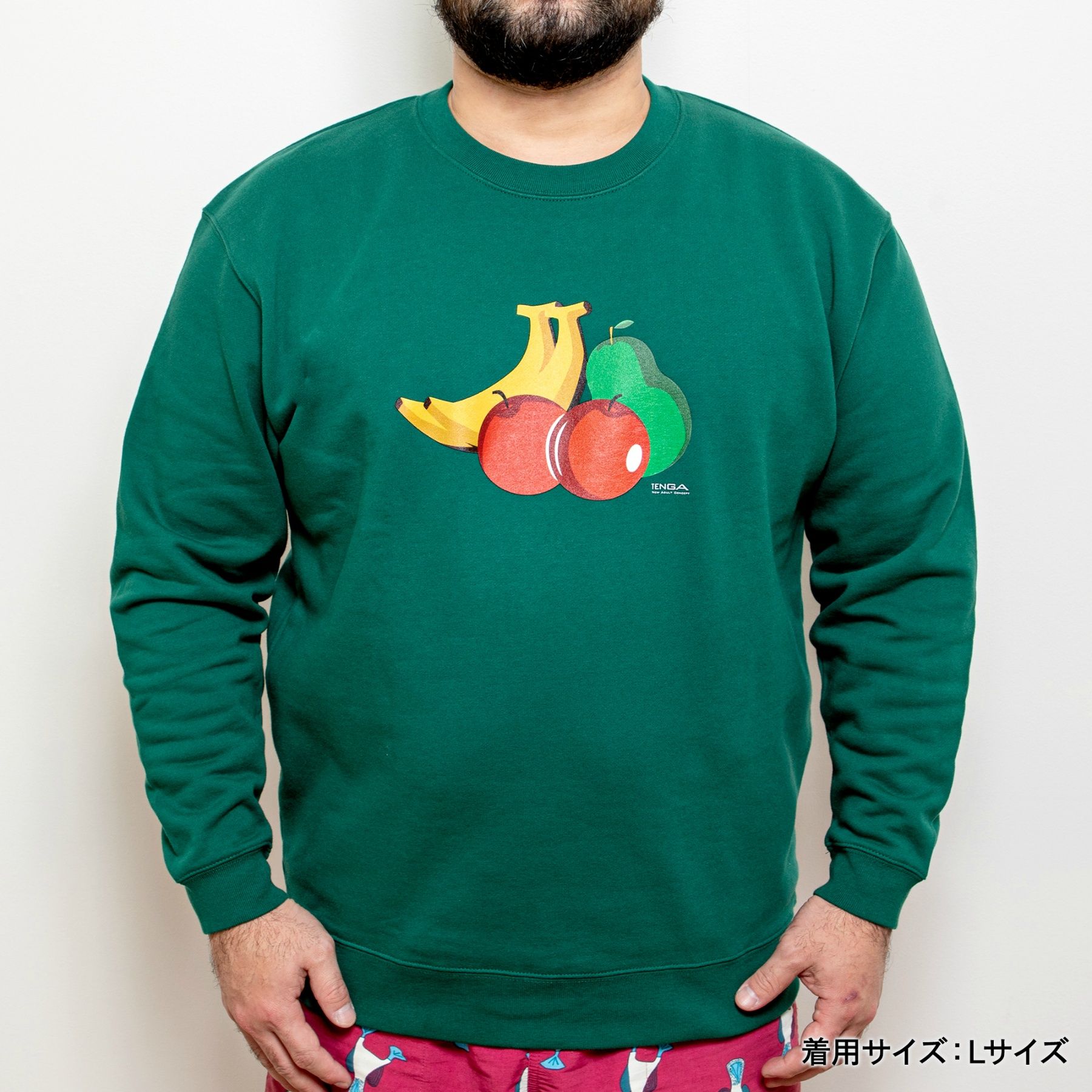 Fruits and TENGA スウェット グリーン サイズ: L