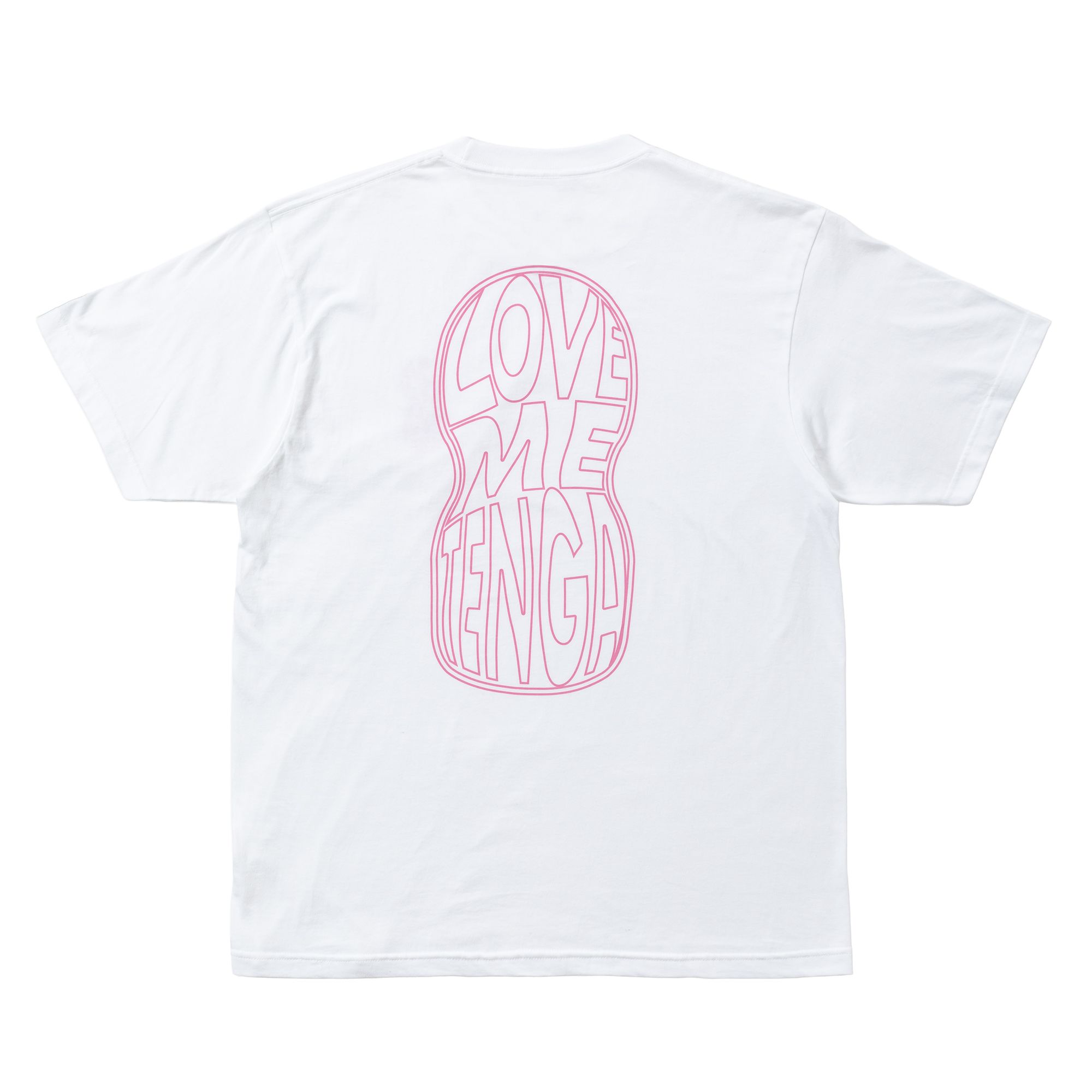 LOVE ME TENGA 変形 Tシャツ ホワイト サイズ: L
