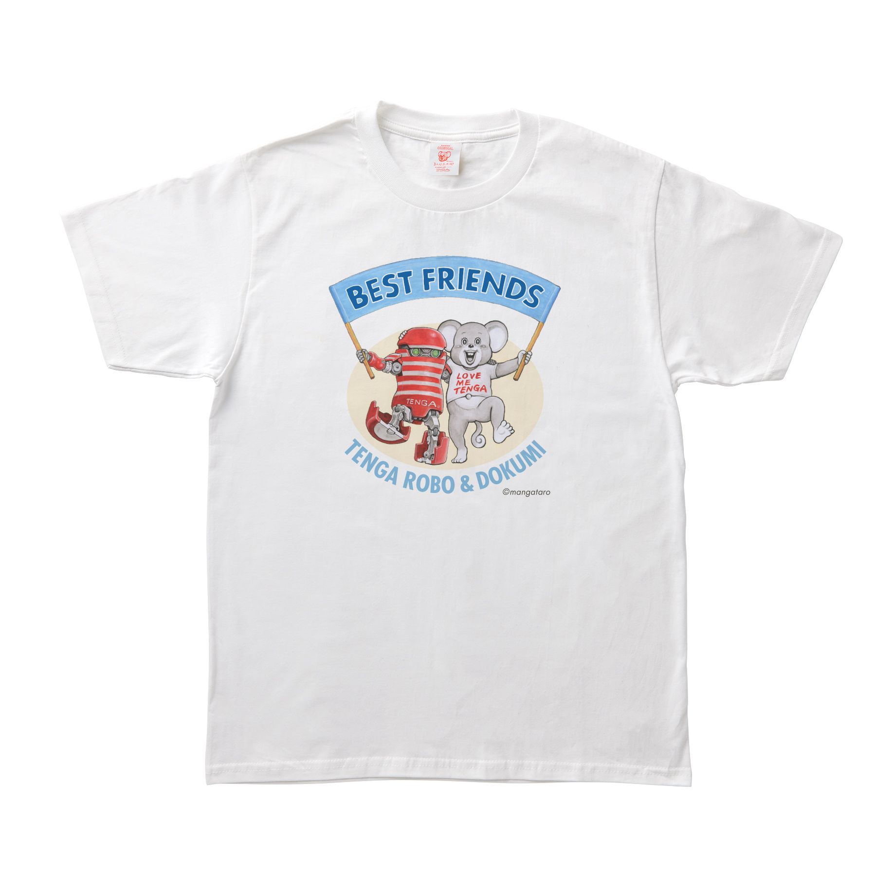TENGA ROBO＆DOKUMI BEST FRIENDS Tee WHITE サイズ: S