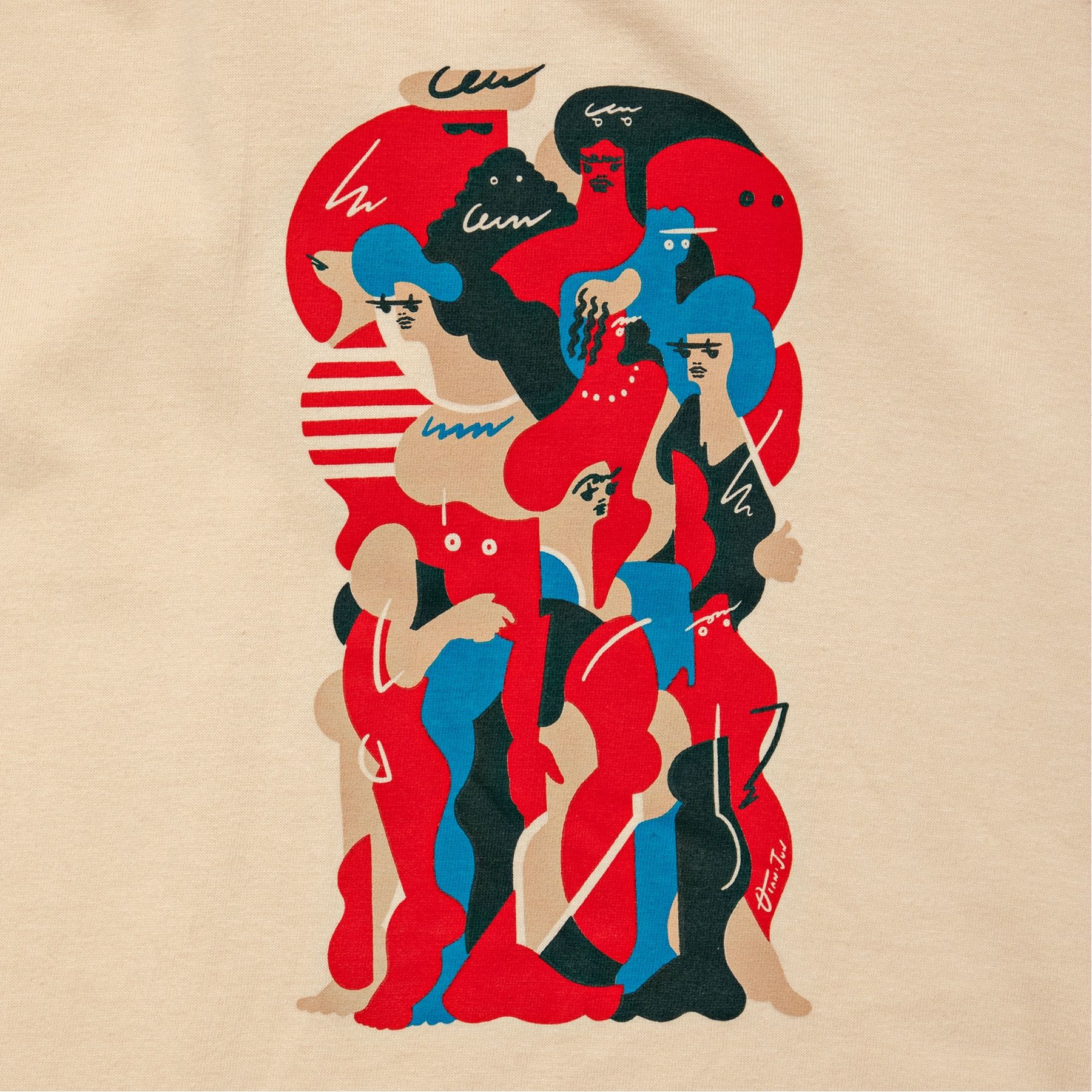 OTANIJUN 半袖Tシャツ ベージュ サイズ: L