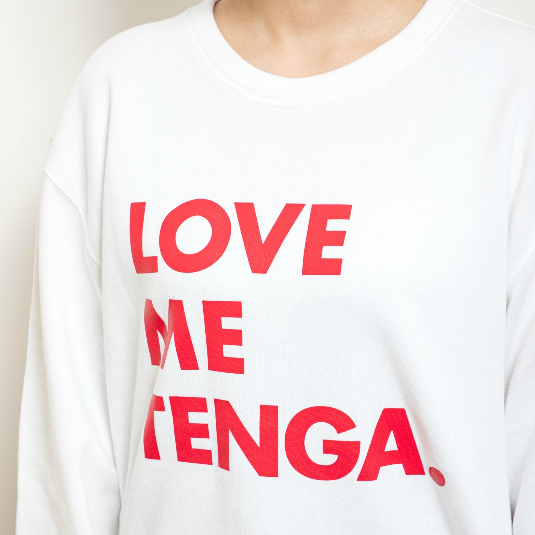 LOVE ME TENGA スウェット ホワイト サイズ: L