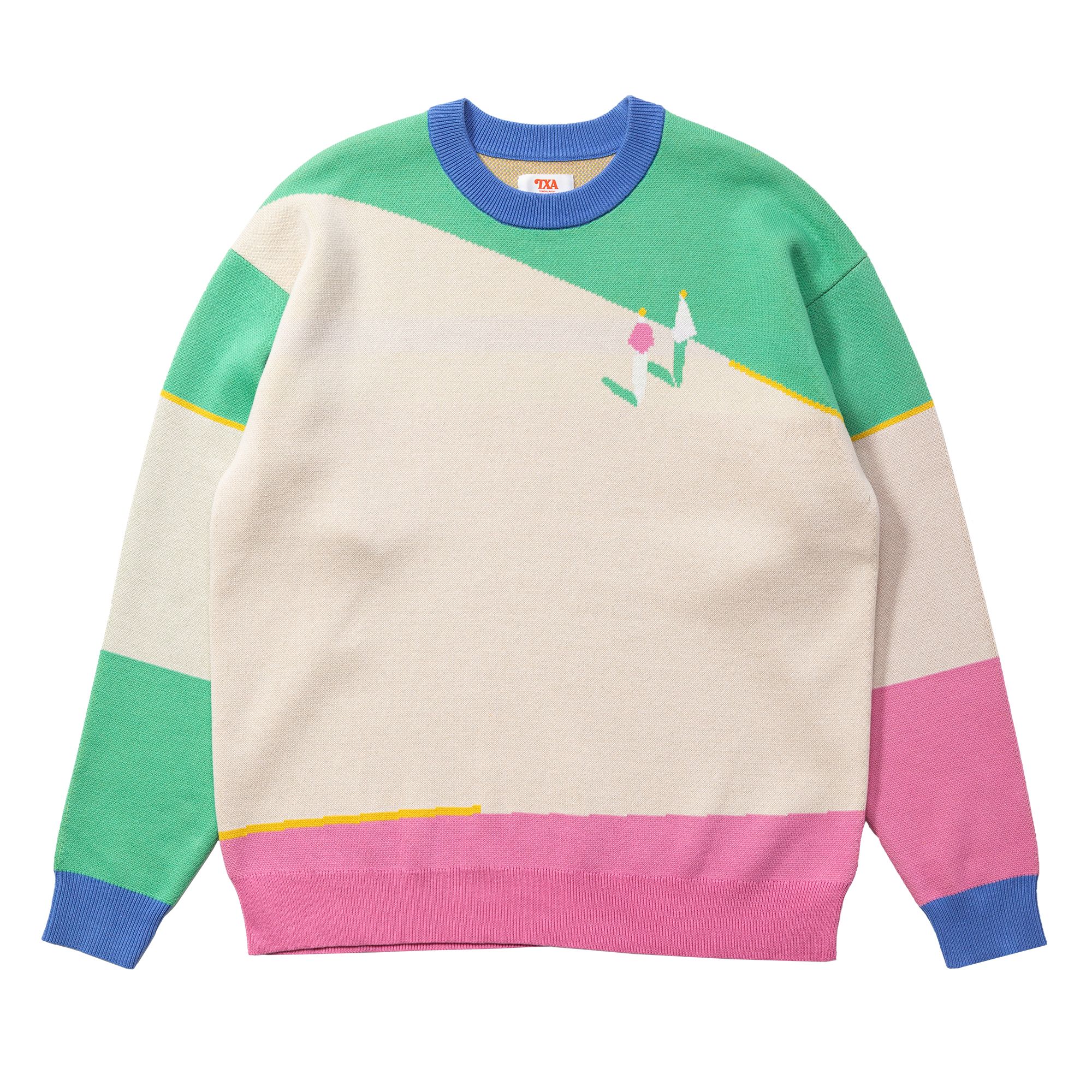 坂内拓 Jacquard Sweater Mint サイズ: 1