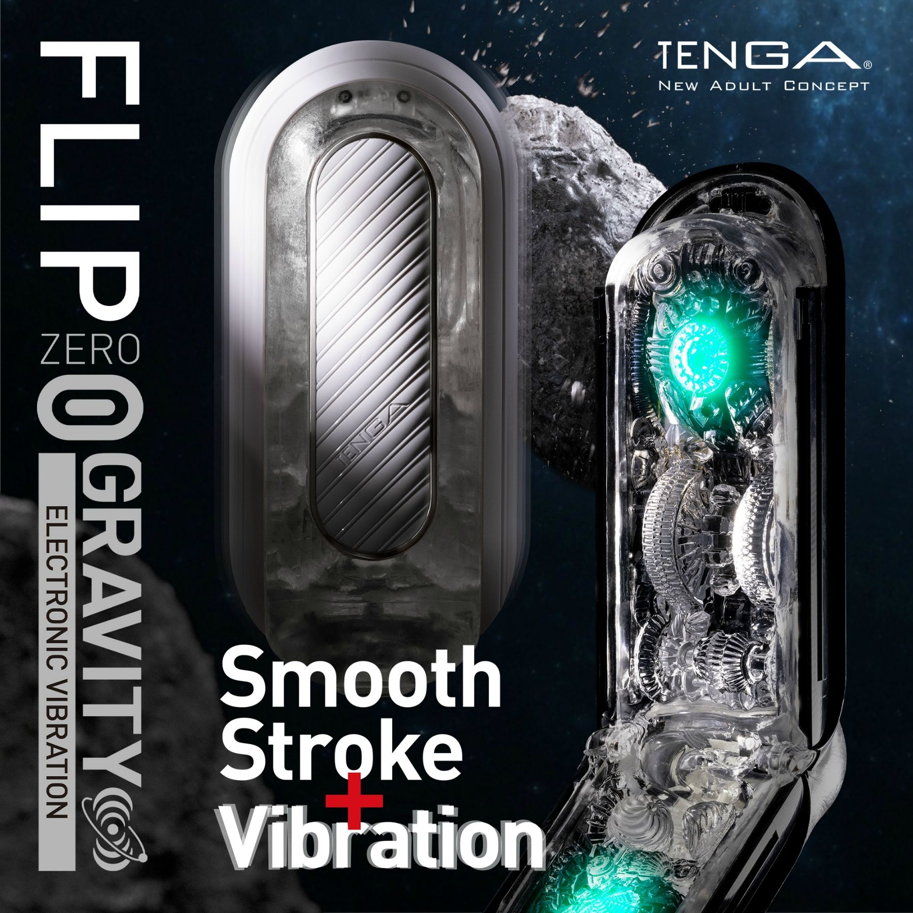 TENGA FLIP 0 (ZERO) GRAVITY ELECTRONIC VIBRATION BLACK