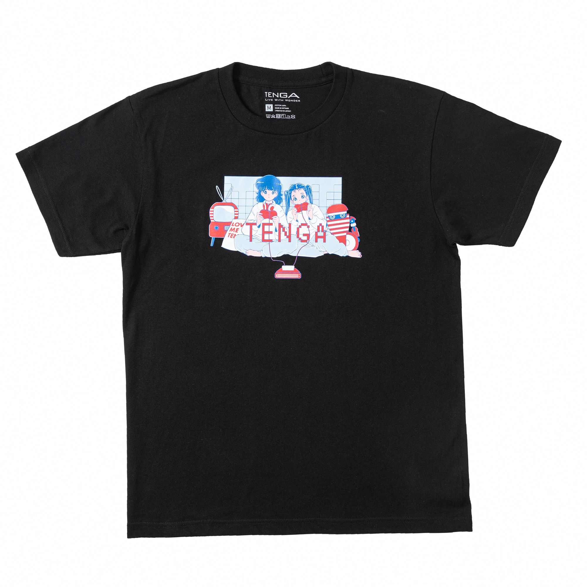 TENGA×ボブa.k.aえんちゃん】PLAY GAME Tシャツ_01 ブラック（TS