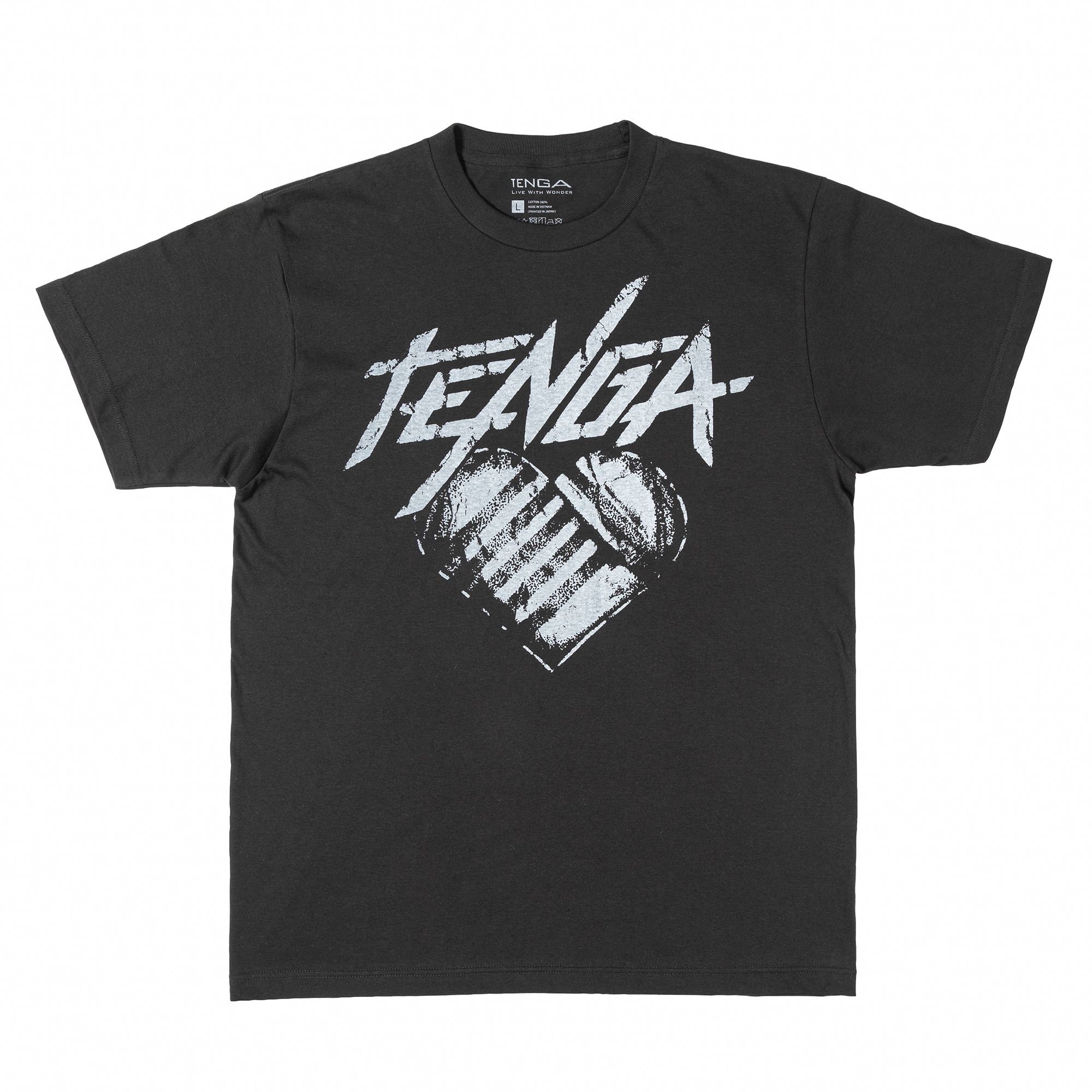TENGA Hearts Tシャツ スミクロ サイズ: L