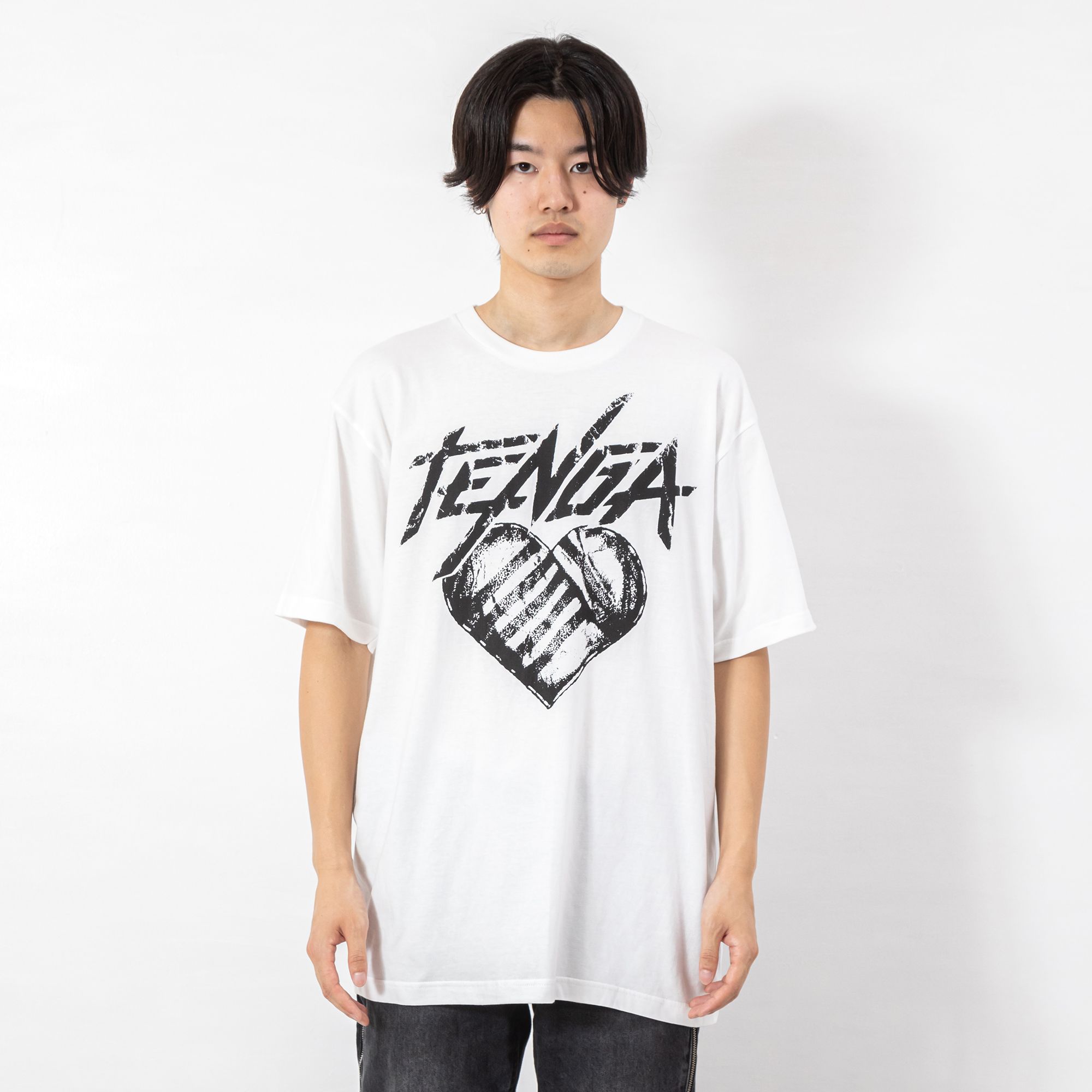TENGA Hearts Tシャツ ホワイト サイズ: L