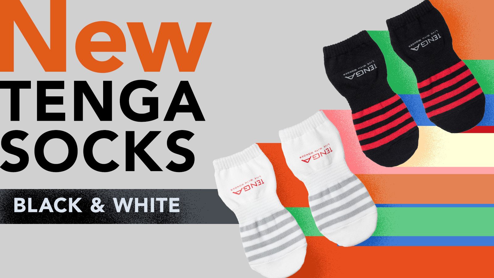 TENGA SOCKS（BLACK＆WHITE）