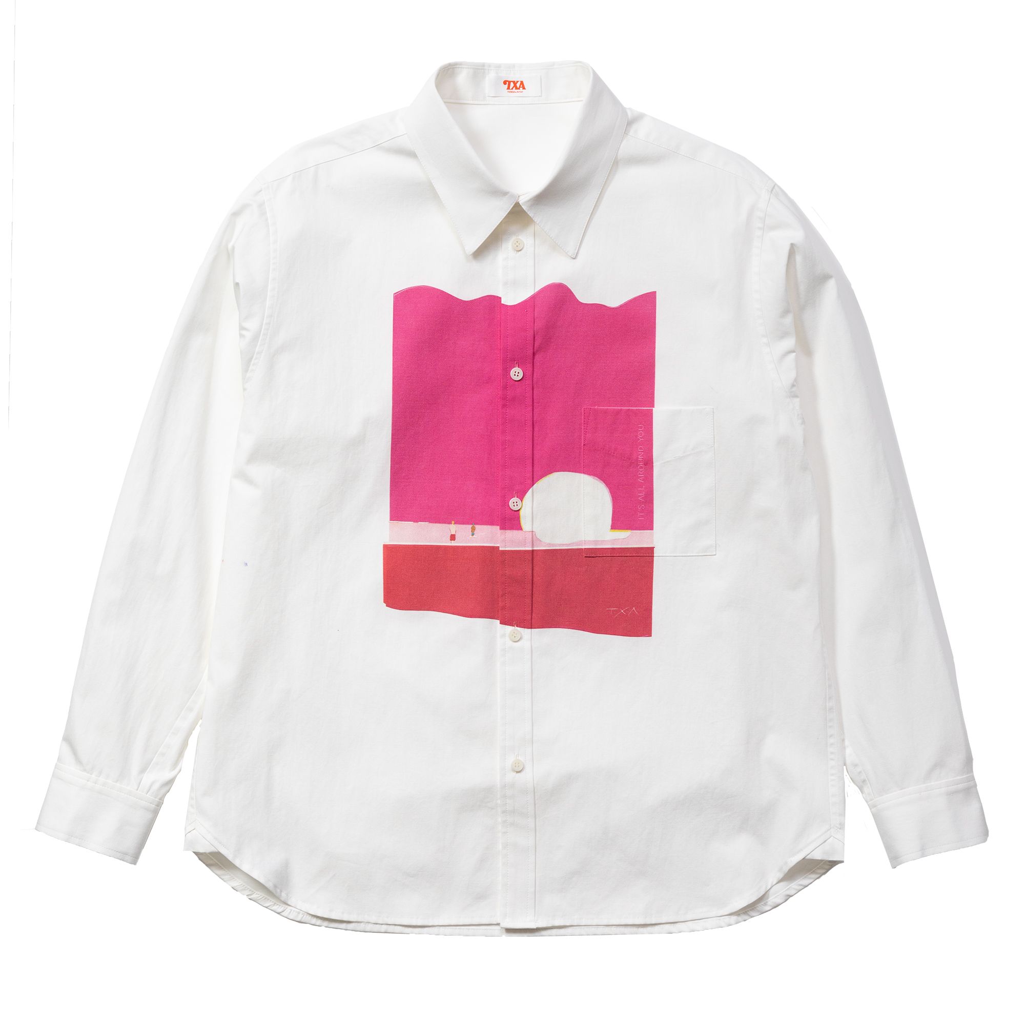 坂内拓 Printed Shirt Pink サイズ: 1