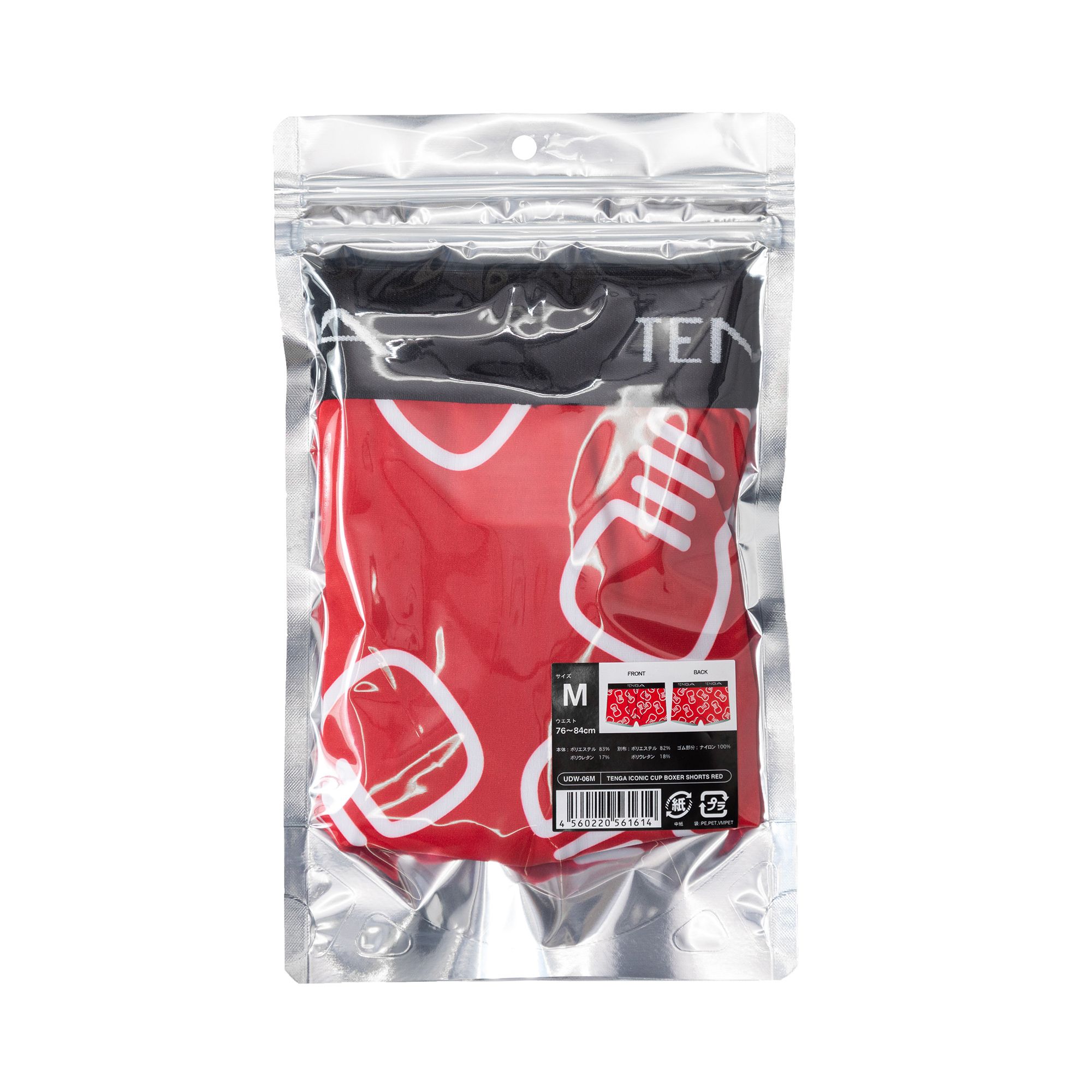 TENGA ICONIC CUP BOXER SHORTS RED サイズ: L