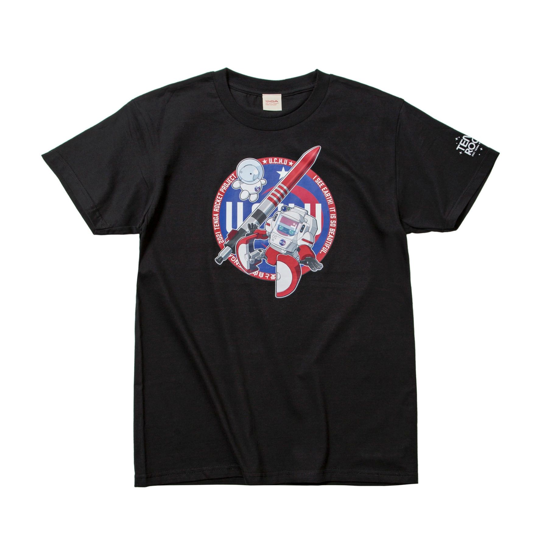 SPACE TENGA ロボ Tシャツ ブラック サイズ: XL