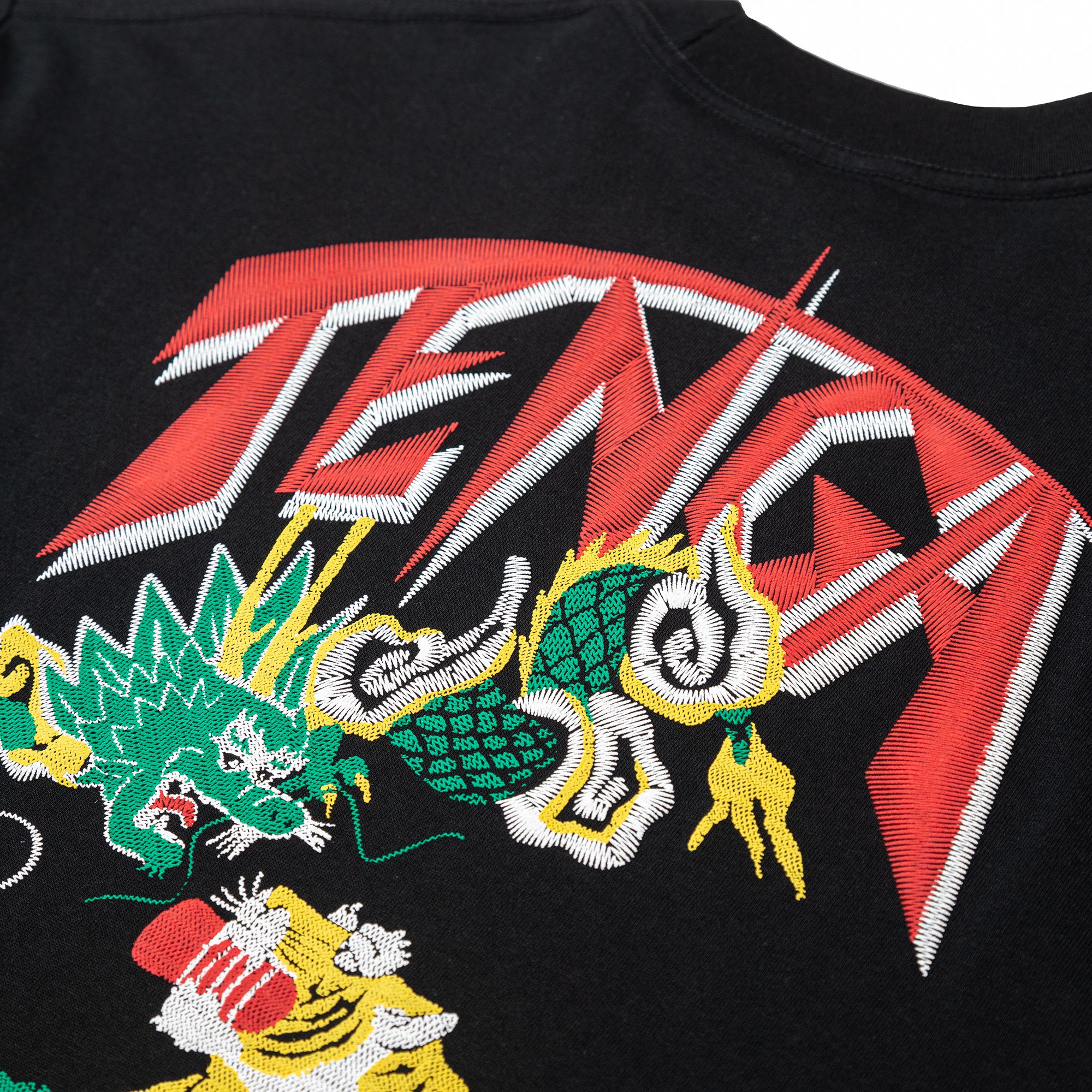 TENGA スーベニア風プリントTシャツ ブラック サイズ: M