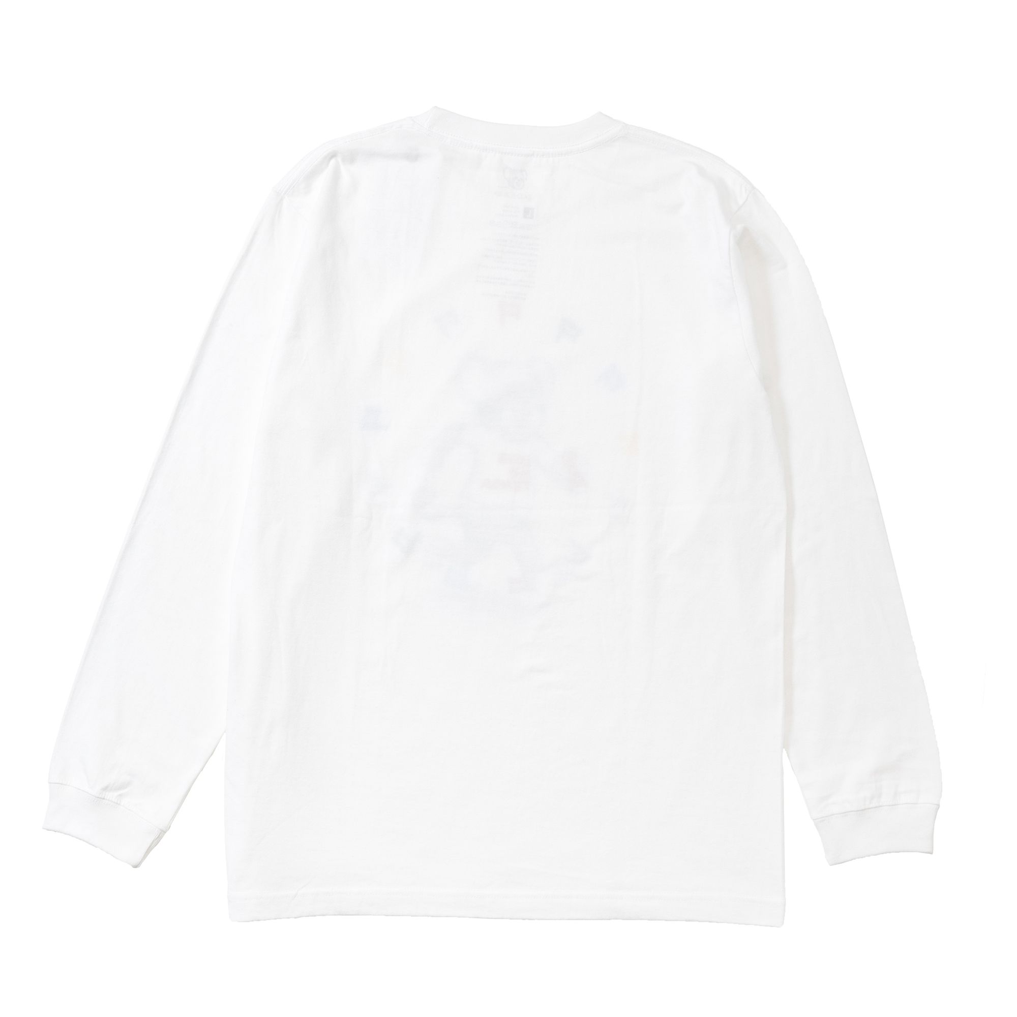 漫☆画太郎×TENGA マルチカラードクミ 長袖Tシャツ ホワイト サイズ: L