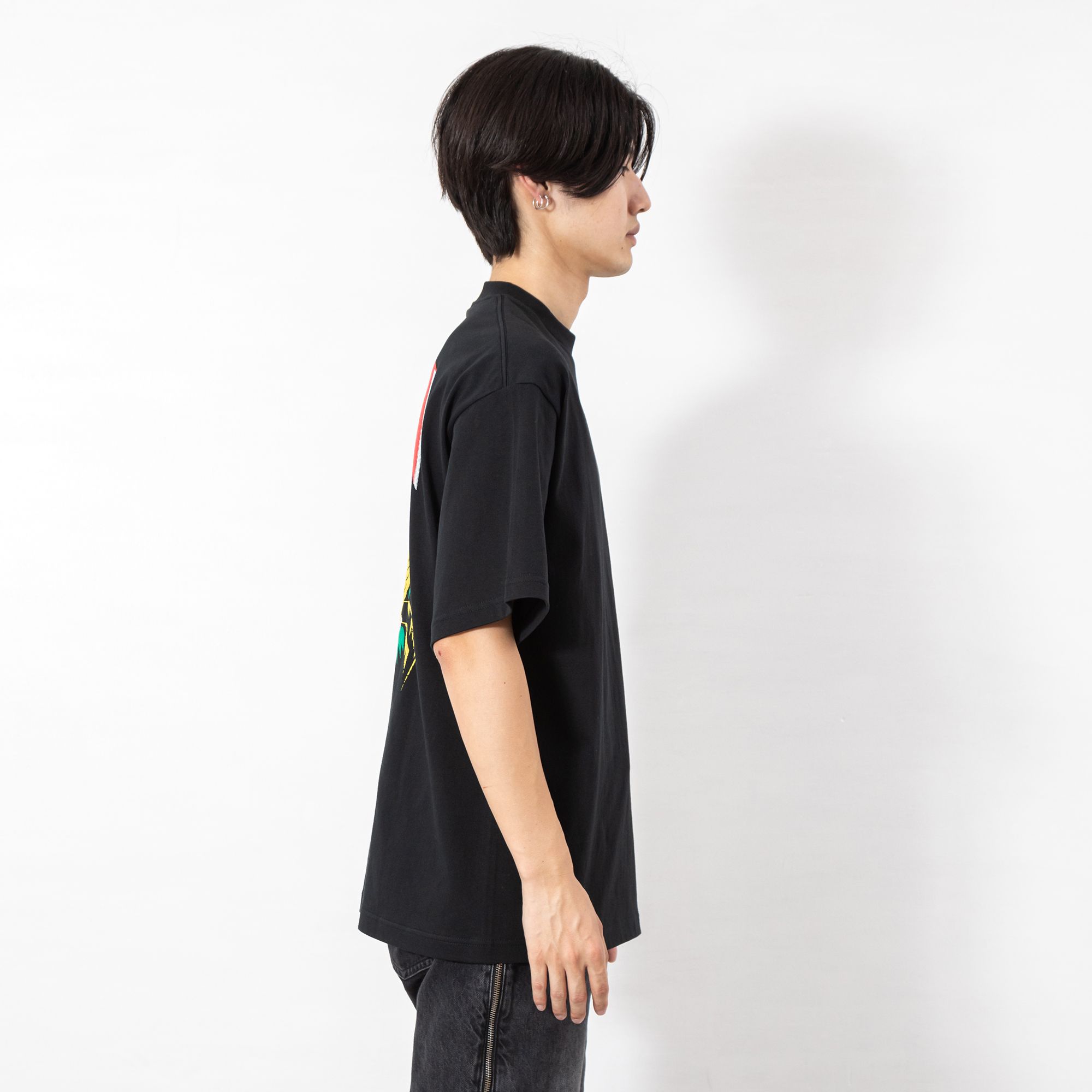 TENGA スーベニア風プリントTシャツ ブラック サイズ: M