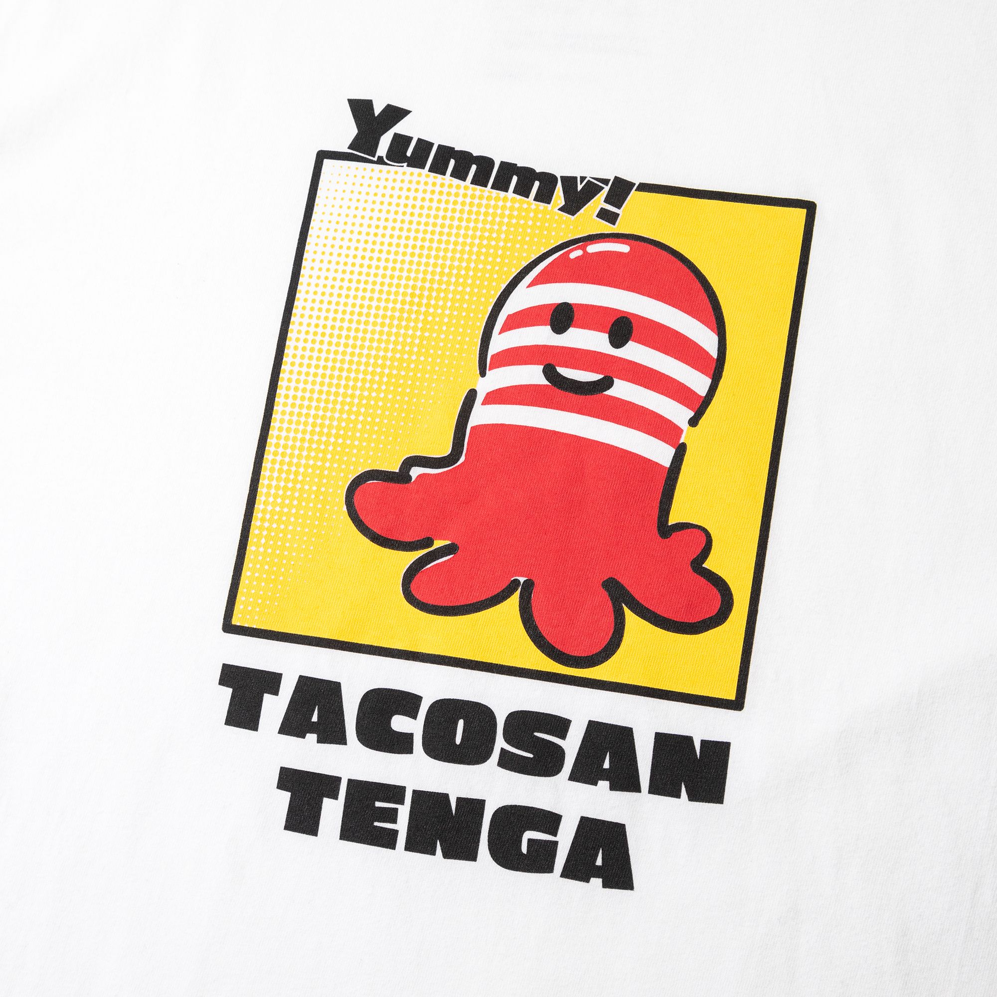 タコさんTENGA 長袖Tシャツ ホワイト サイズ: L