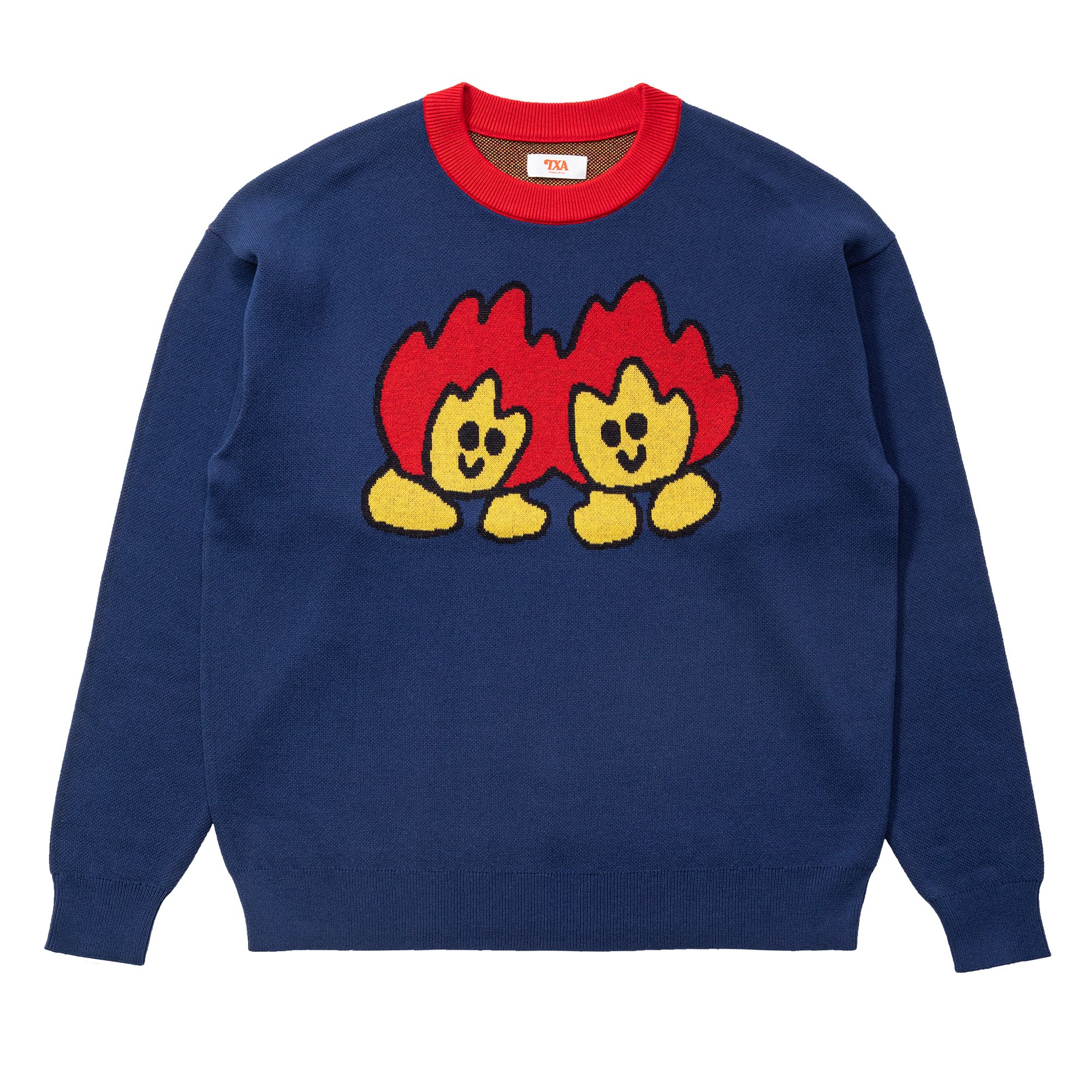maitoparta Jacquard Sweater Navy サイズ: 1