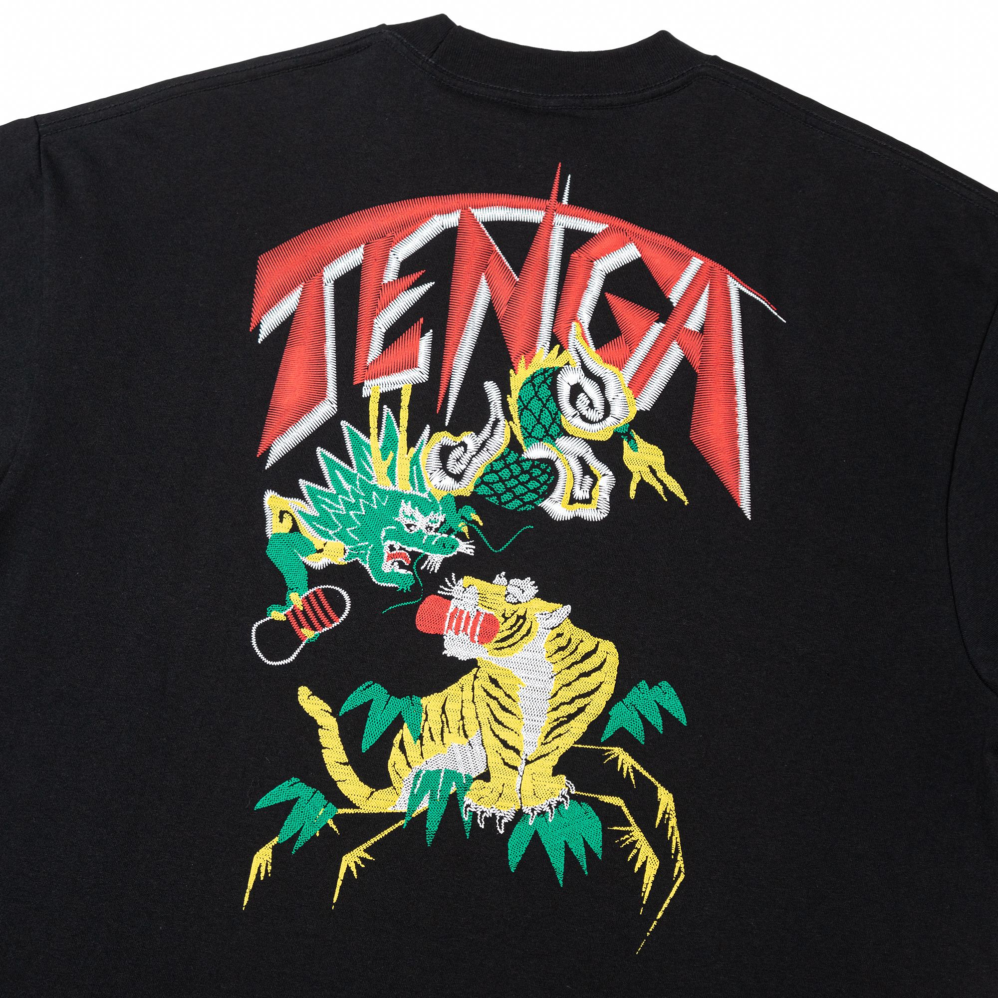 TENGA スーベニア風プリントTシャツ ブラック サイズ: M