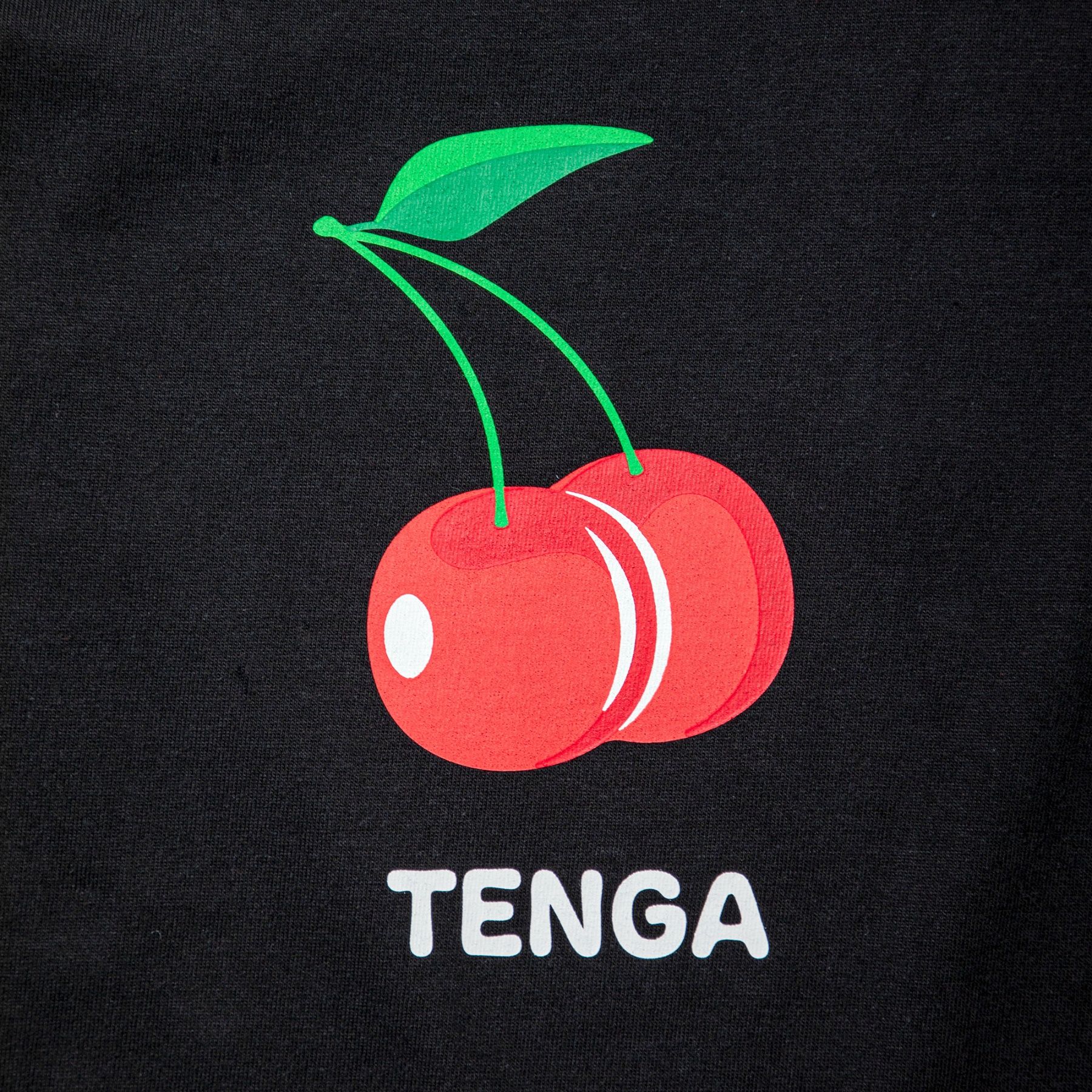 TENGA Cherry 長袖Tシャツ ブラック サイズ: L