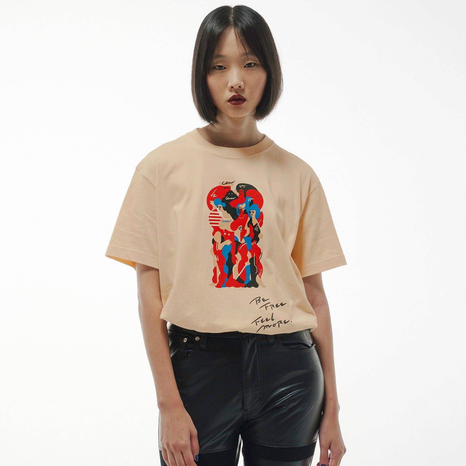 OTANIJUN 半袖Tシャツ ベージュ サイズ: L