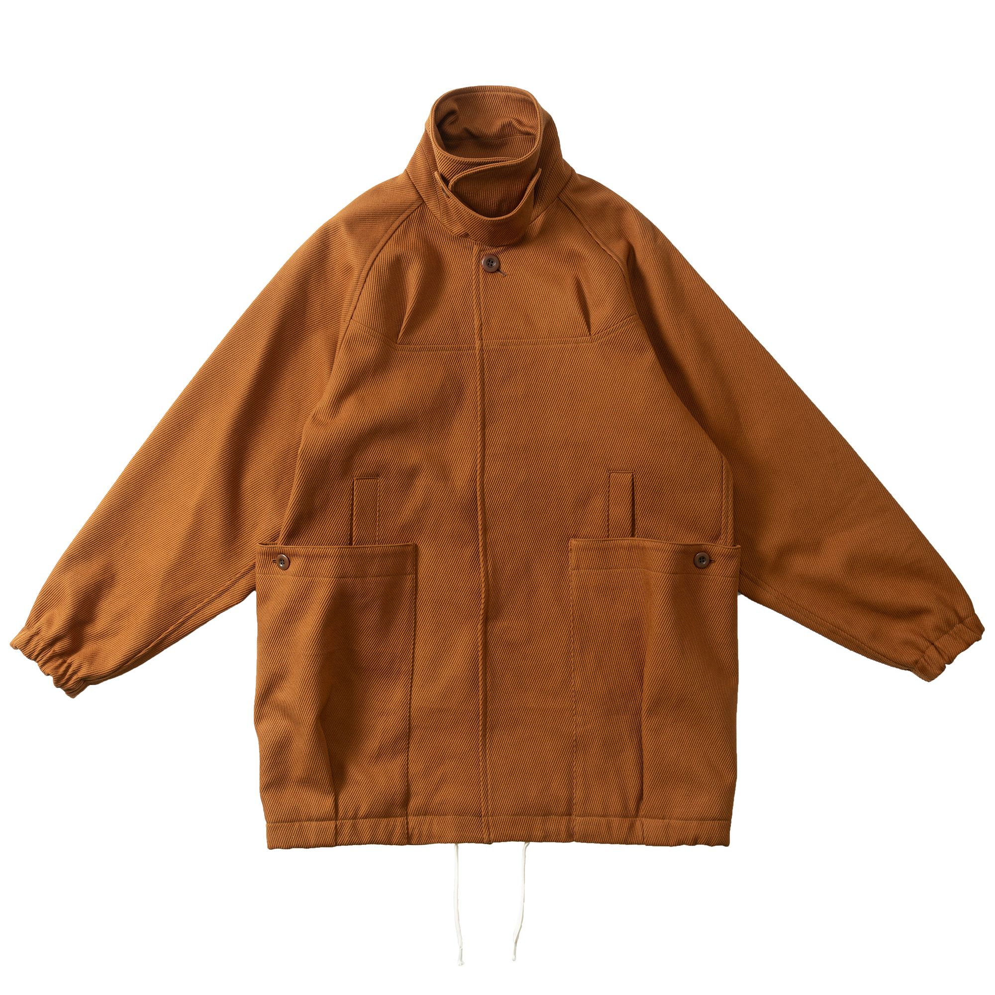 Cotton Kersey bouquet Coat Brown サイズ: 1