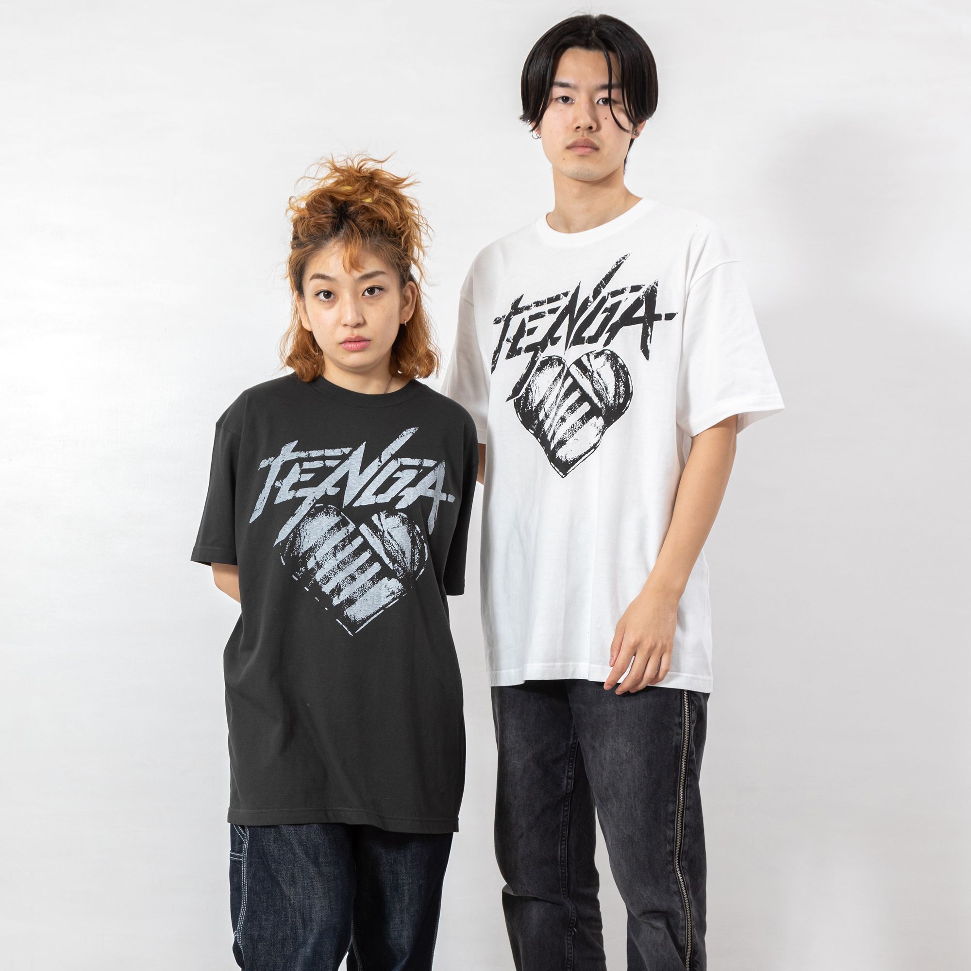 TENGA Hearts Tシャツ ホワイト サイズ: L