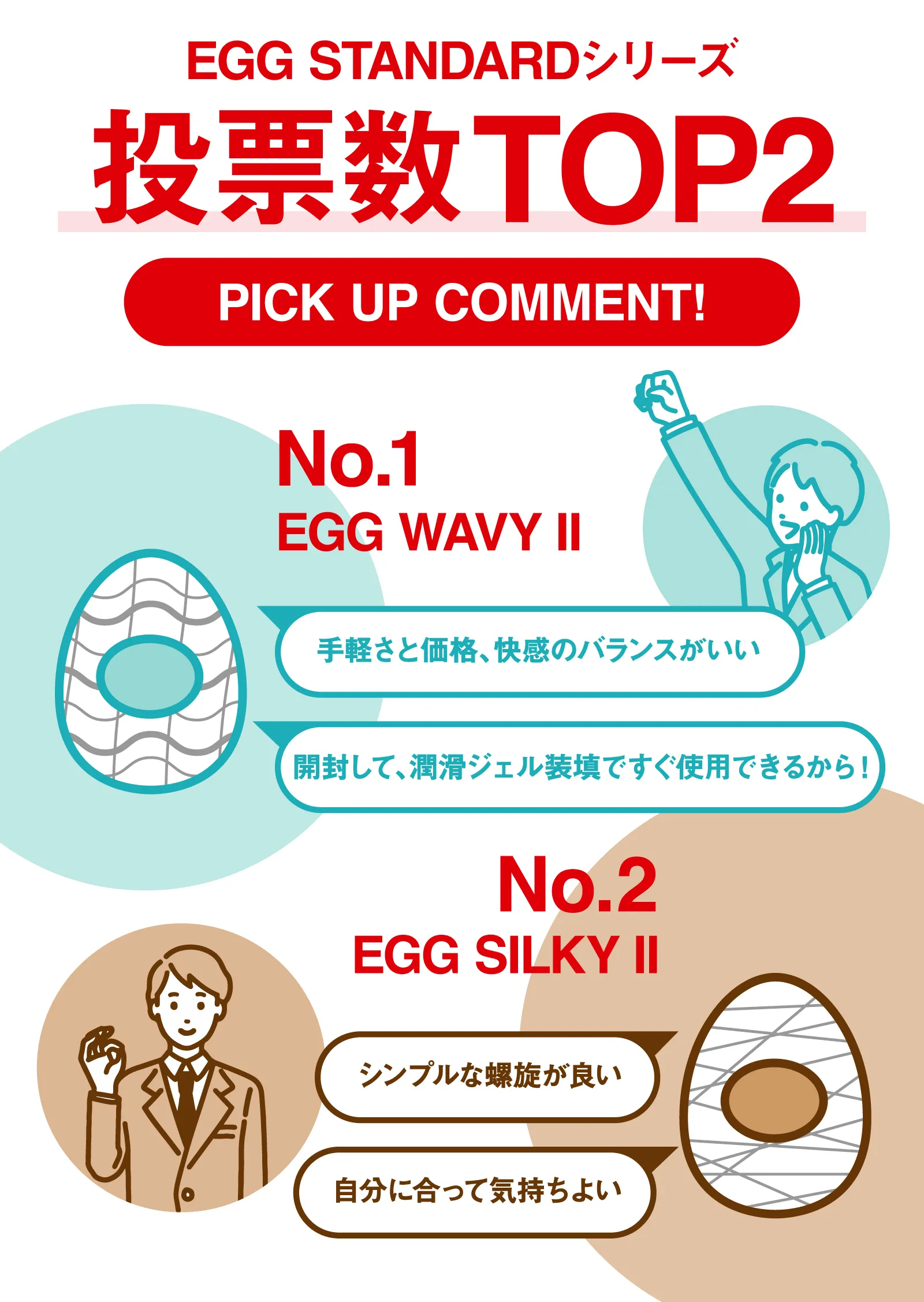 EGG STANDARDシリーズ 投票数TOP2
