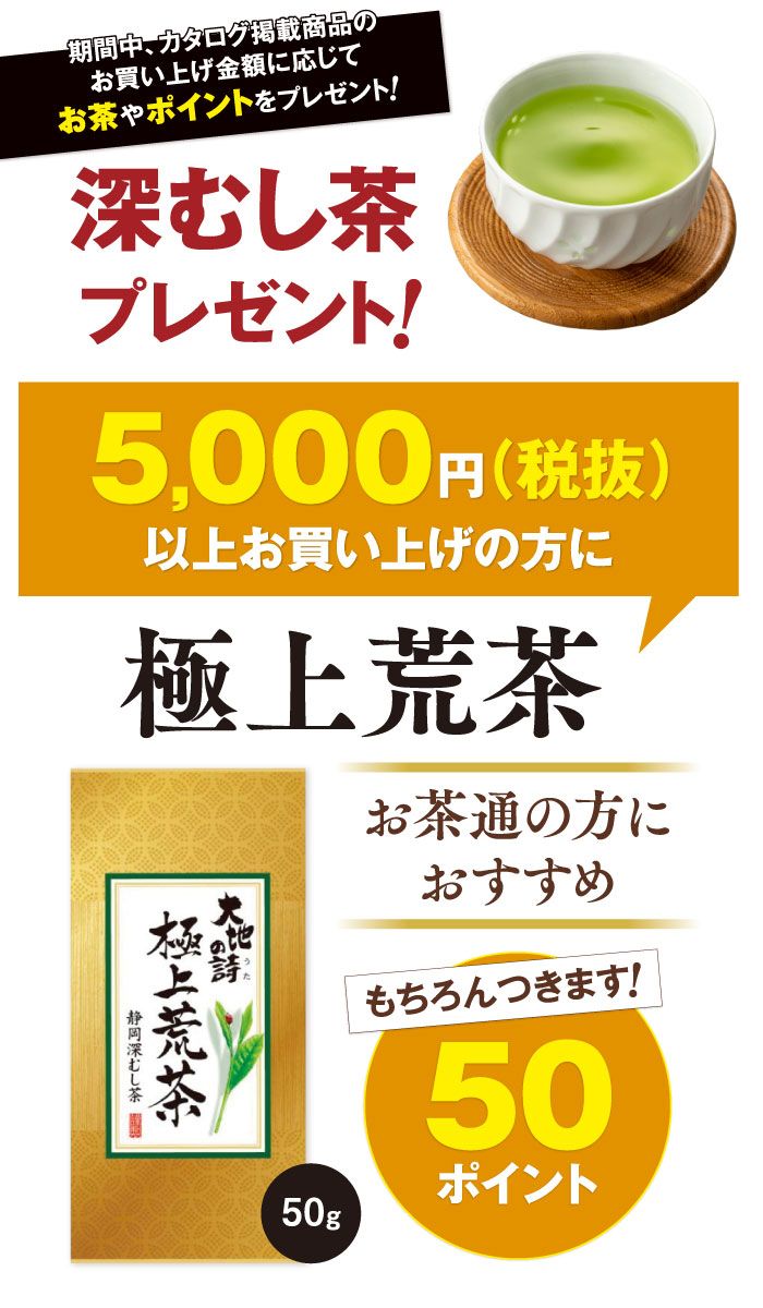 感謝を込めて深むし茶プレゼント