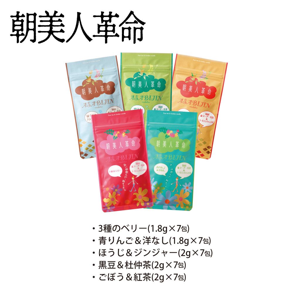 10%OFF 朝美人革命 5種類　