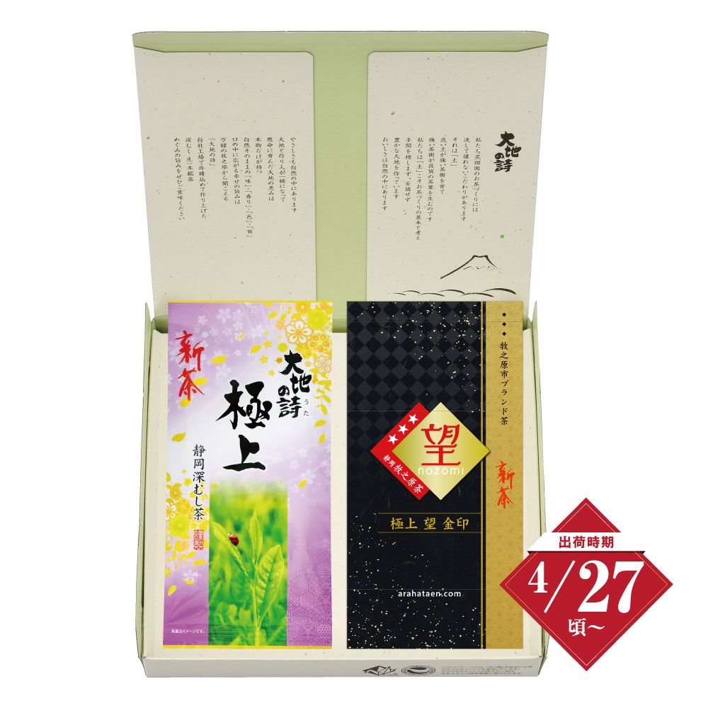新茶  極上・極上 望金印 2袋箱入 ※出荷時期4/27頃〜　