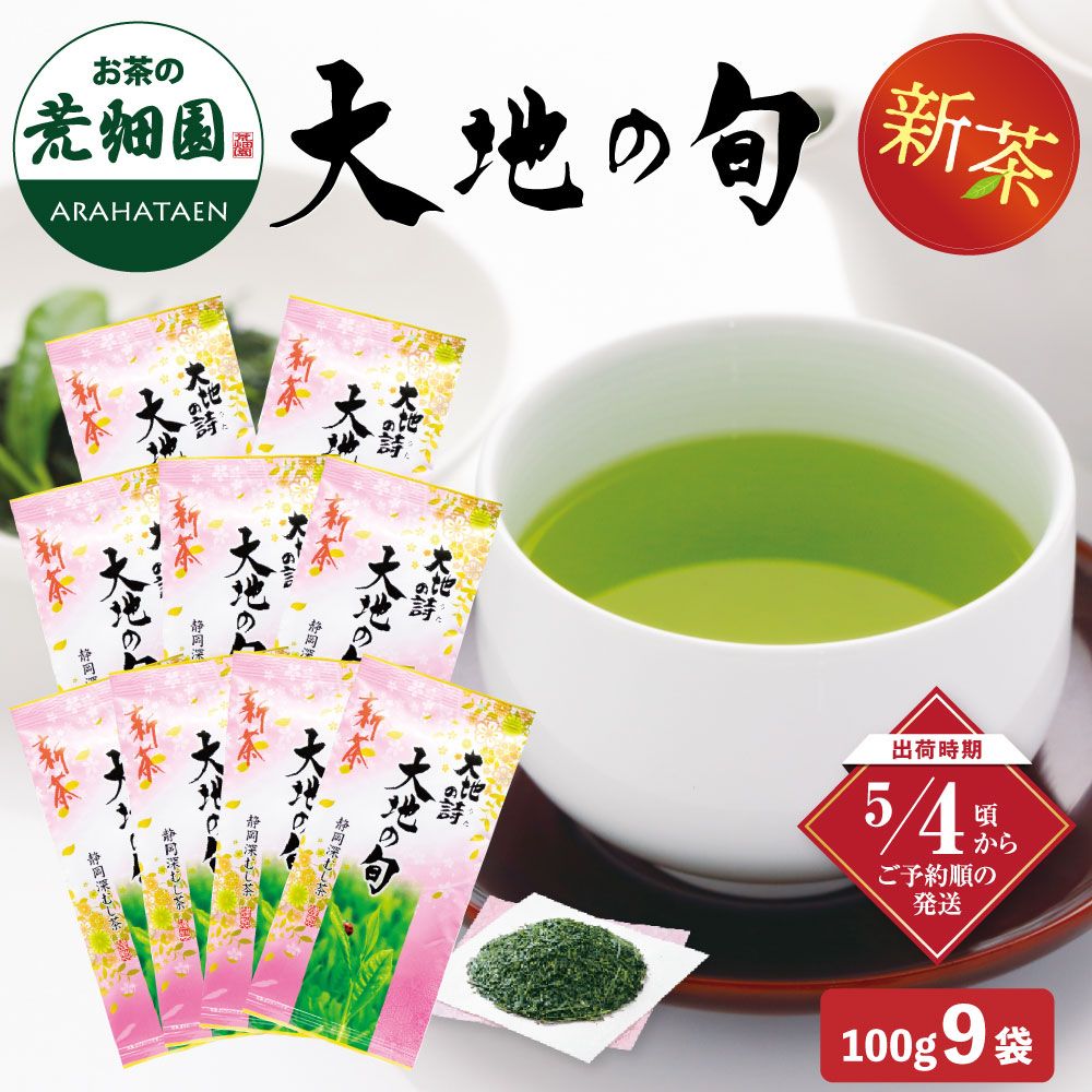 新茶 大地の旬100g入×9袋セット 送料無料 ※出荷時期5/4頃〜　