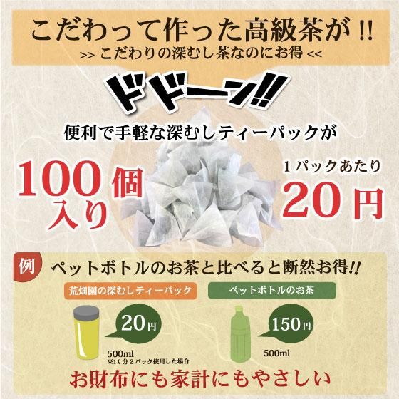 ■特選がぶがぶ飲める静岡深むしティーパック　2.5g×100個入り　
